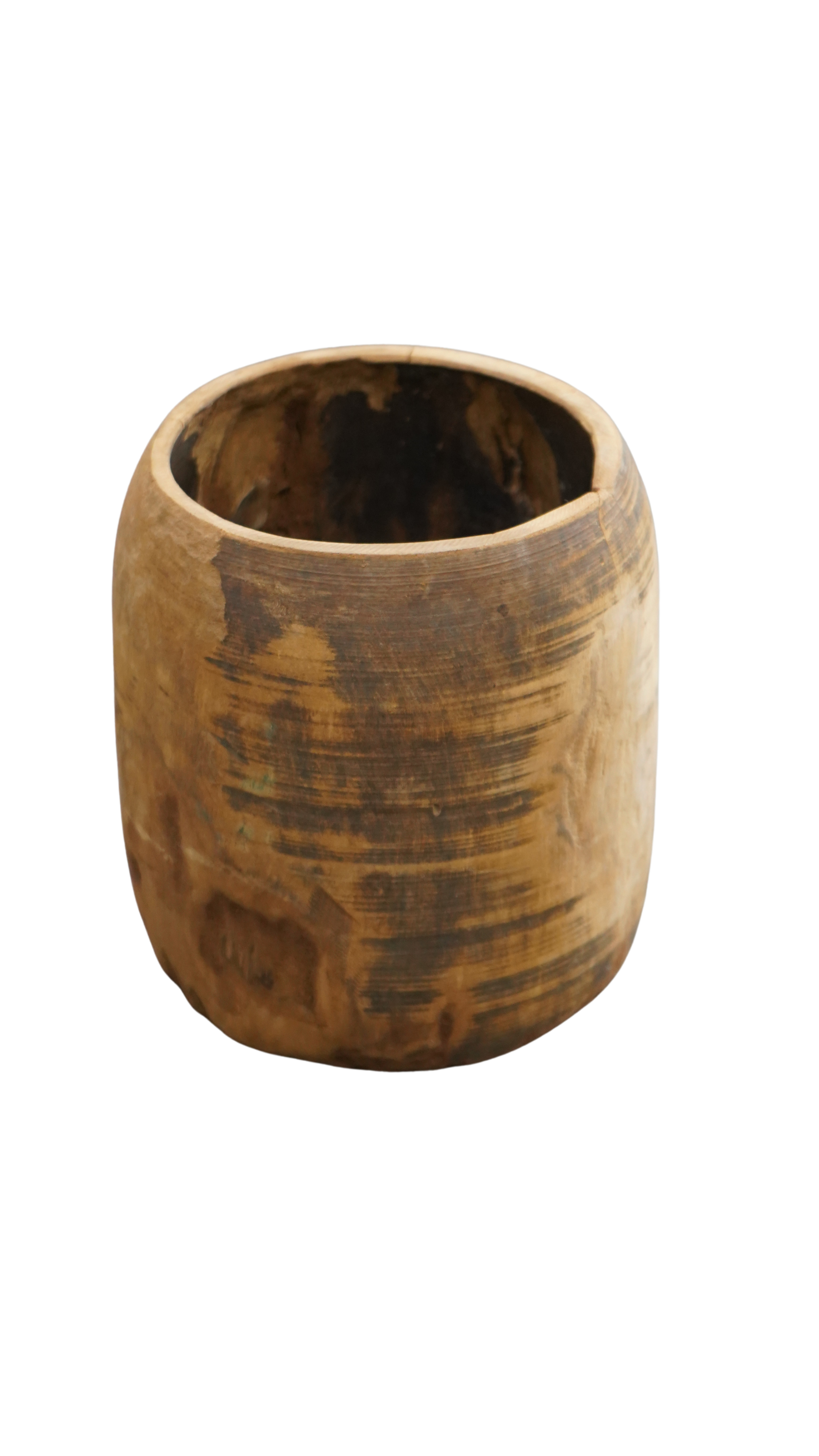Holzvase mit toller Patina