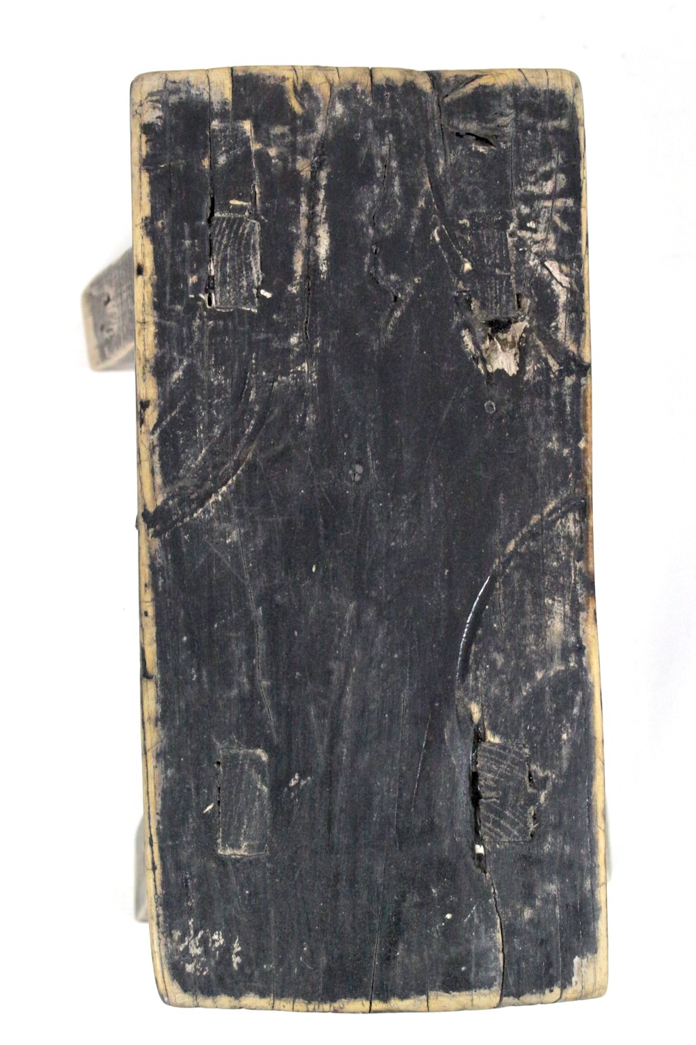 Chinesischer Holzschemel schwarz lasiert Chinesischer Holzschemel schwarz lasiert