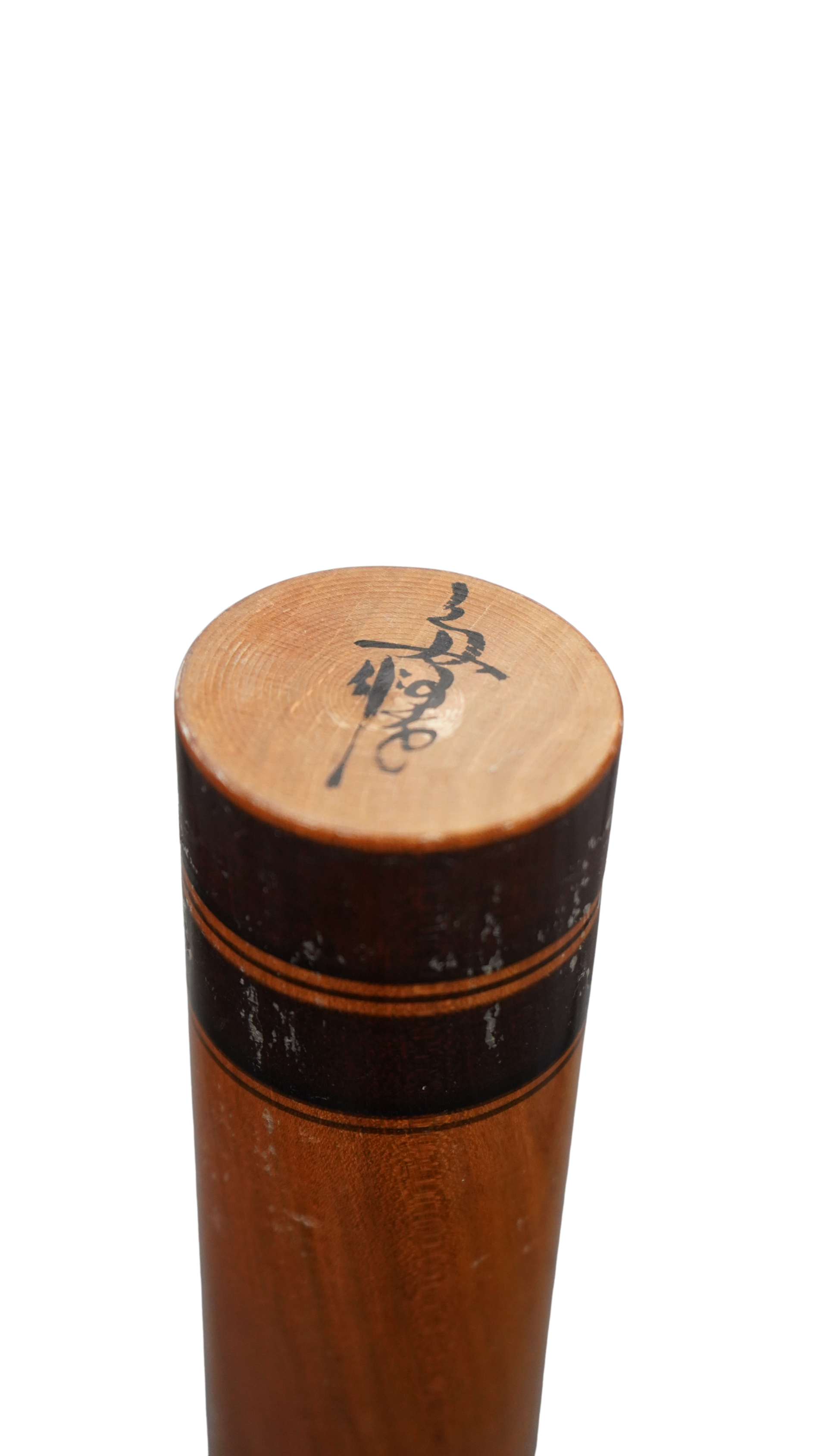 Japanische Kokeshi-Holzpuppe – kunstvoll bemalte Vintage-Figur mit floralen Motiven