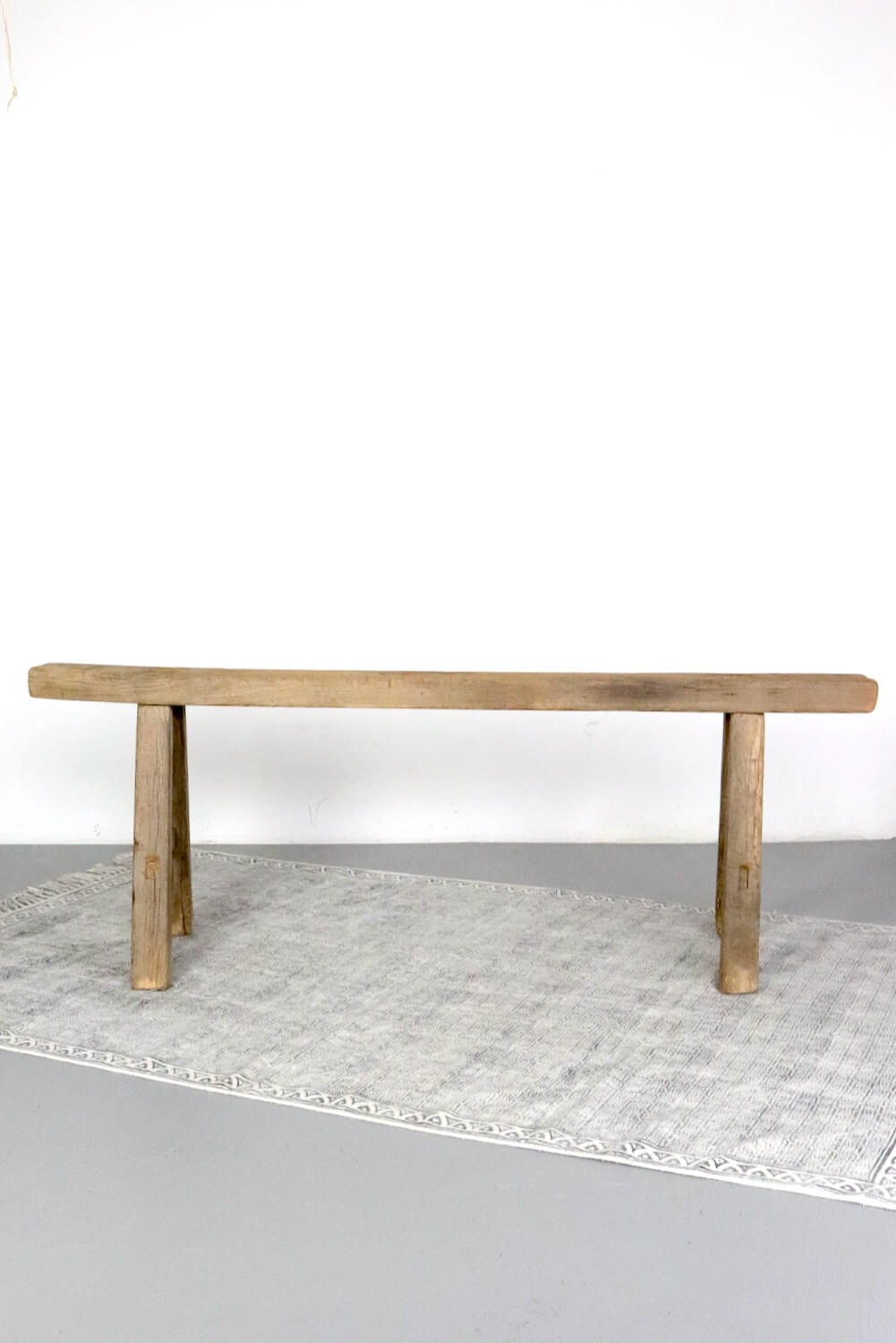 Schmale Holzbank antik China 124 cm