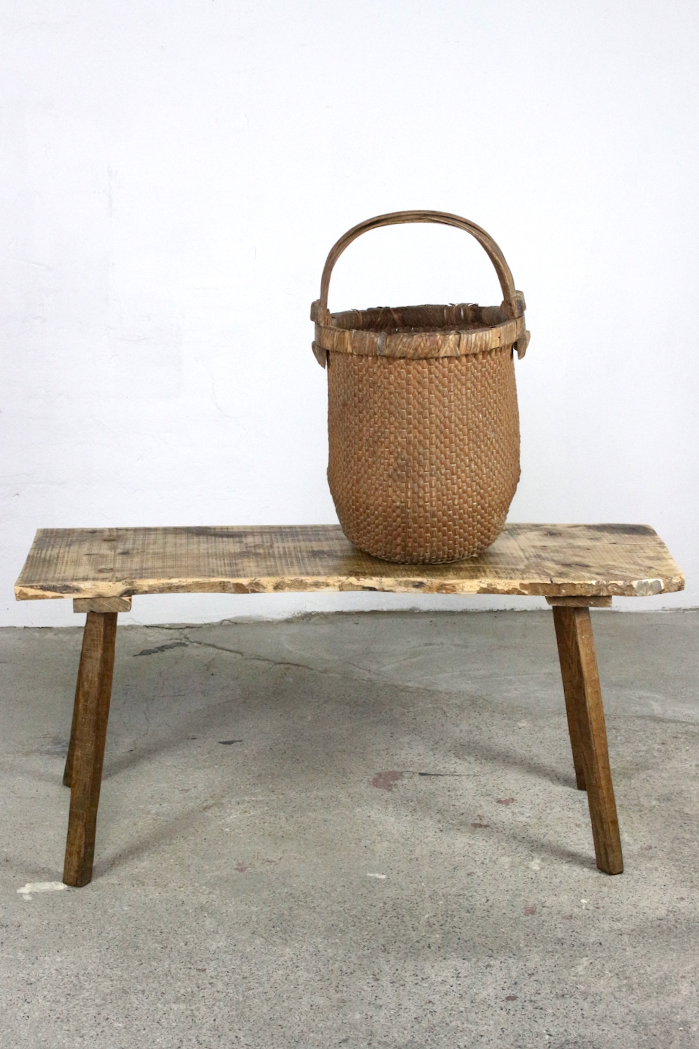 Bauernbank Tisch aus altem Holz, 119 cm Bauernbank Tisch aus altem Holz, 119 cm