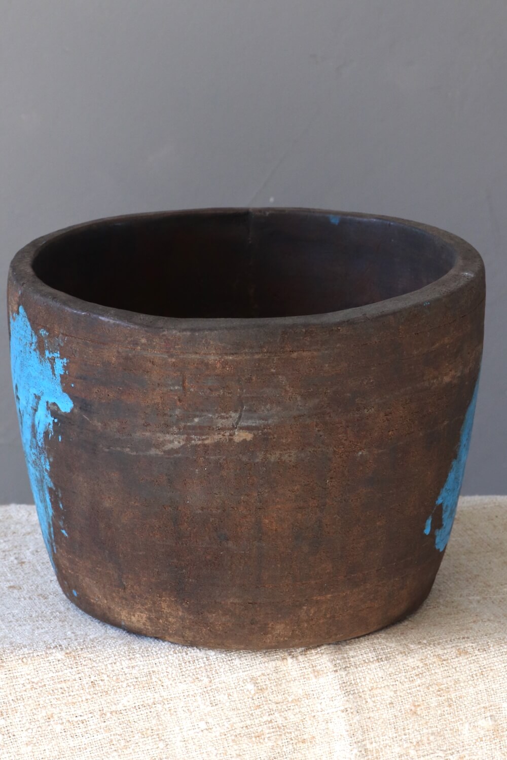 Holzschale antik Nepal 14xø22 Holzschale antik Nepal 14xø22