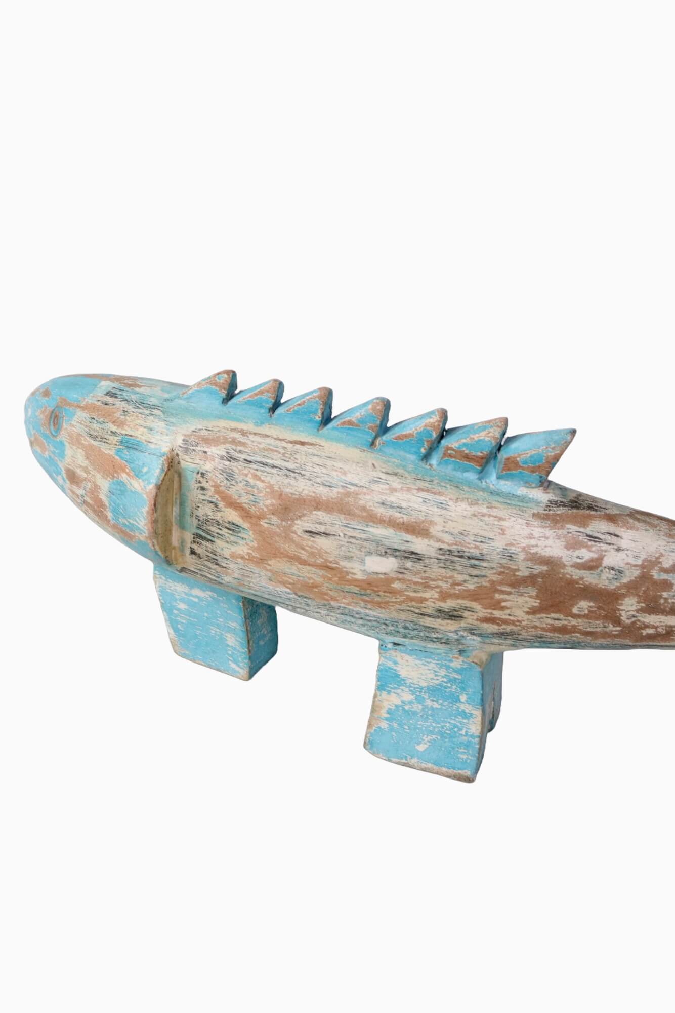 Großer Holzfisch handgeschnitzt 45x15