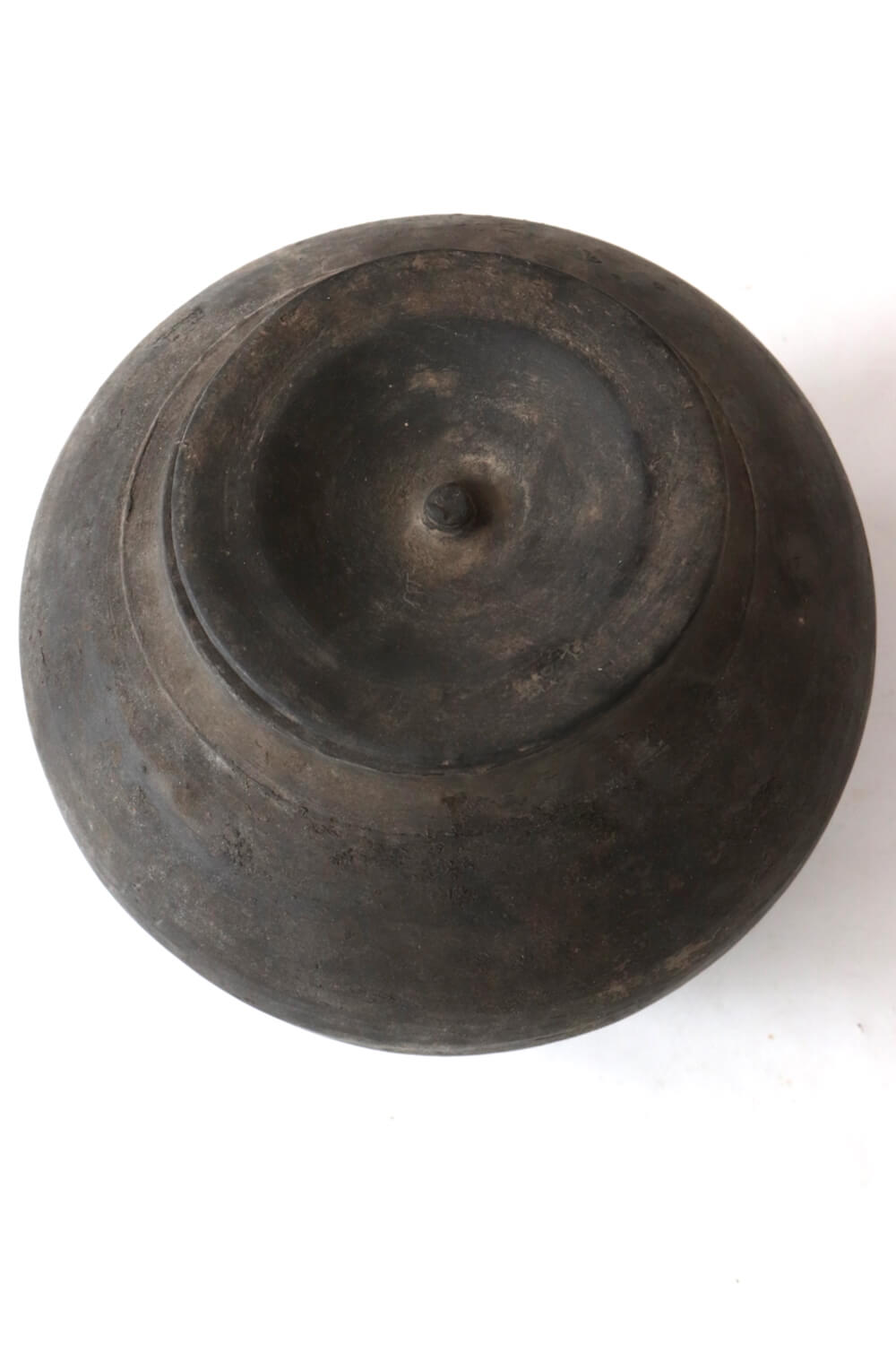 Alter chinesischer Tontopf mit Deckel, 18xø22