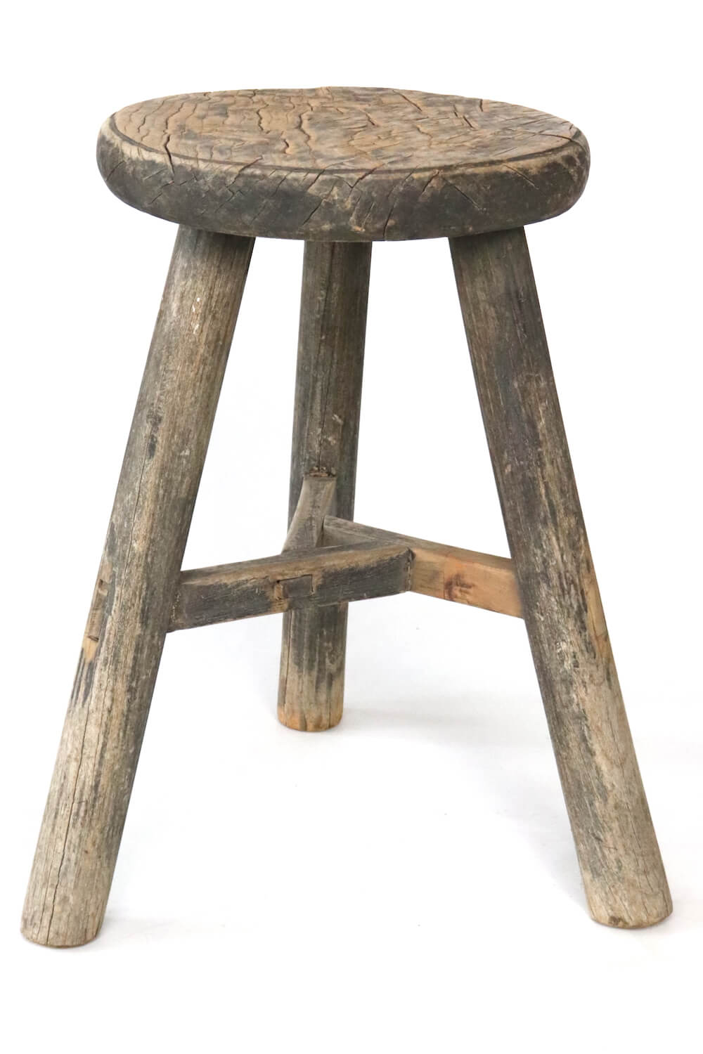 Round Chinese wooden stool