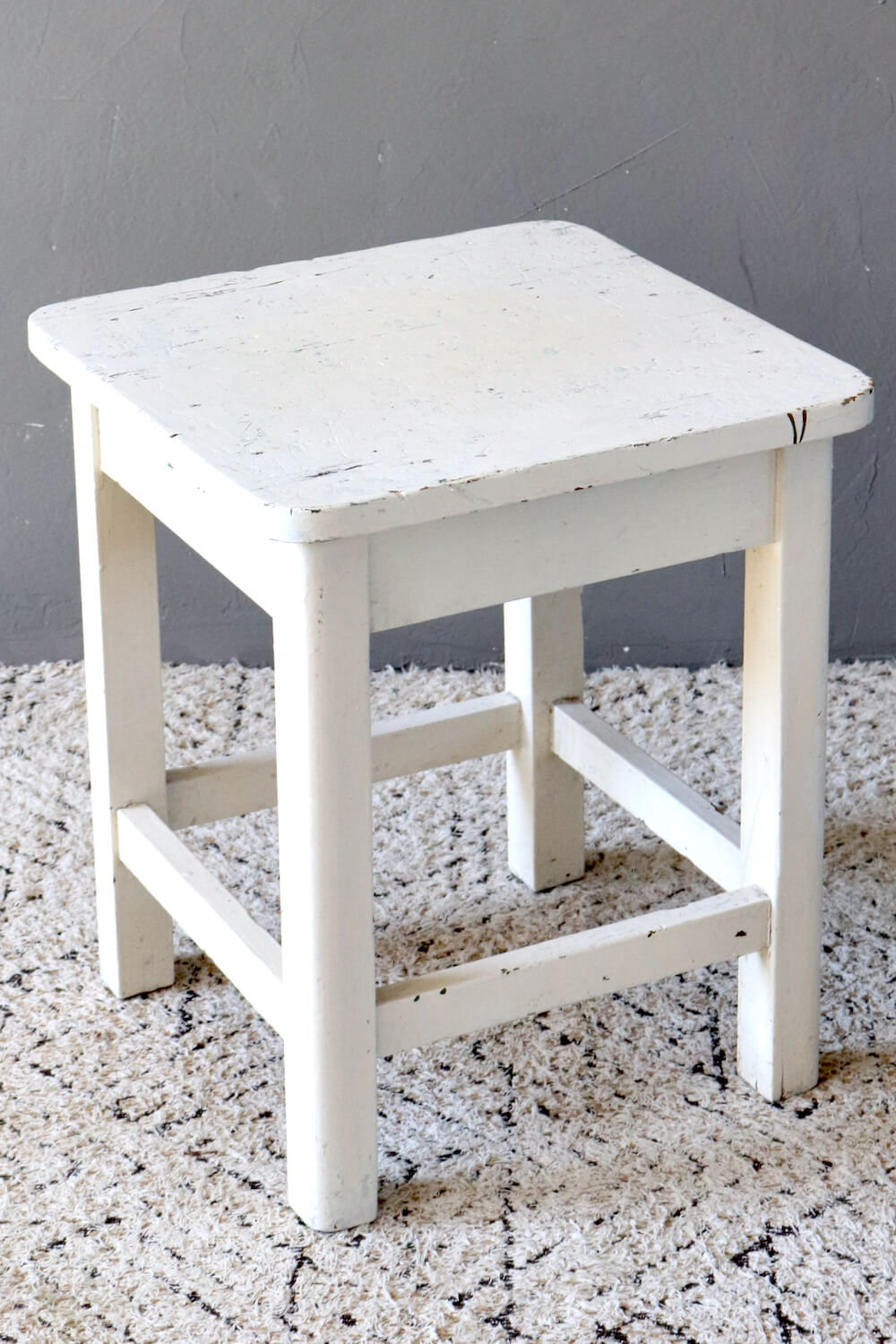 vintage wooden stool