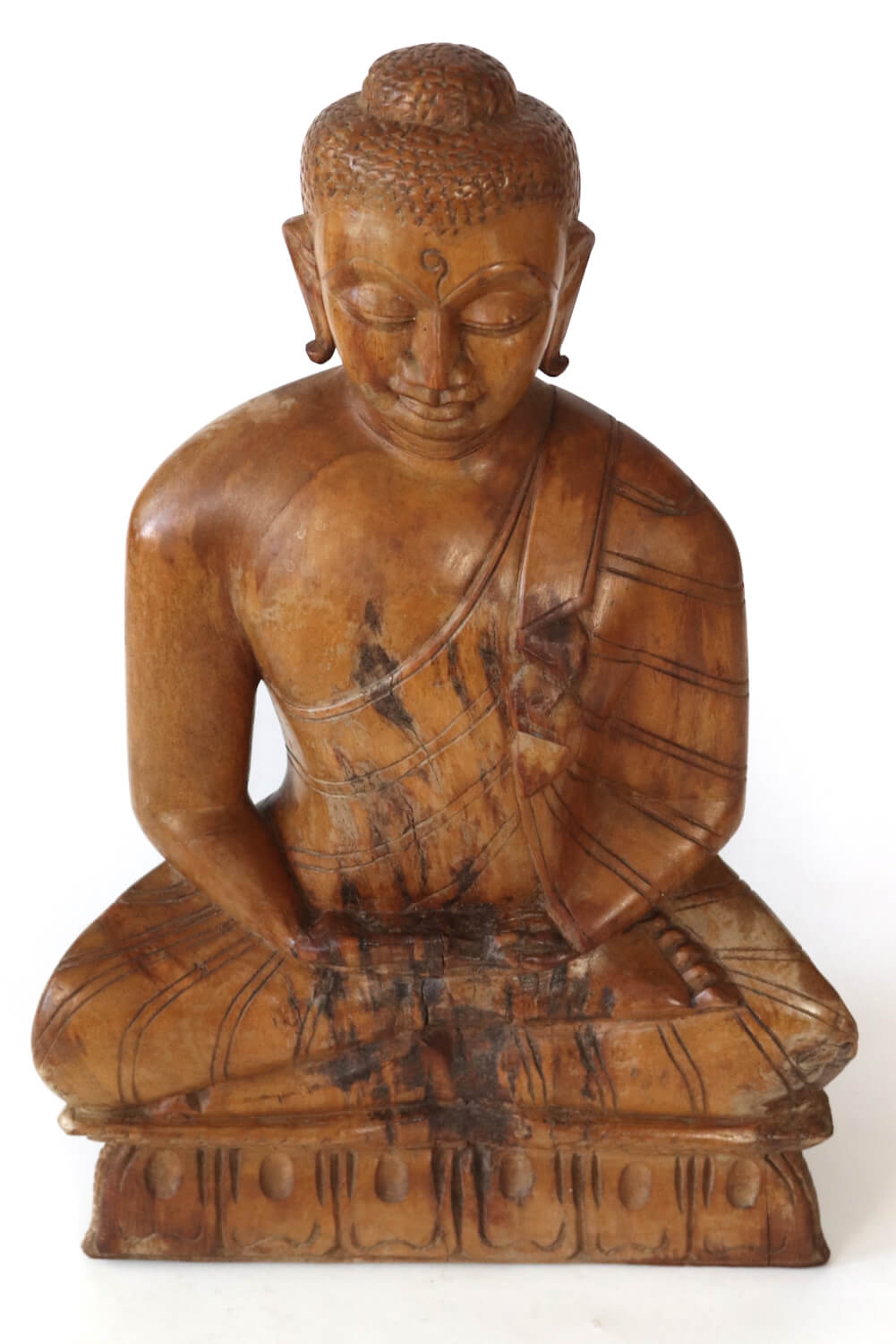 Vintage Buddha Statue Holz