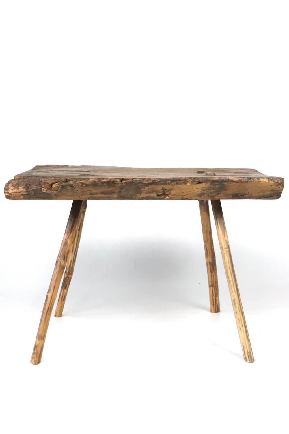 Old rustic wooden table, 44x62x45