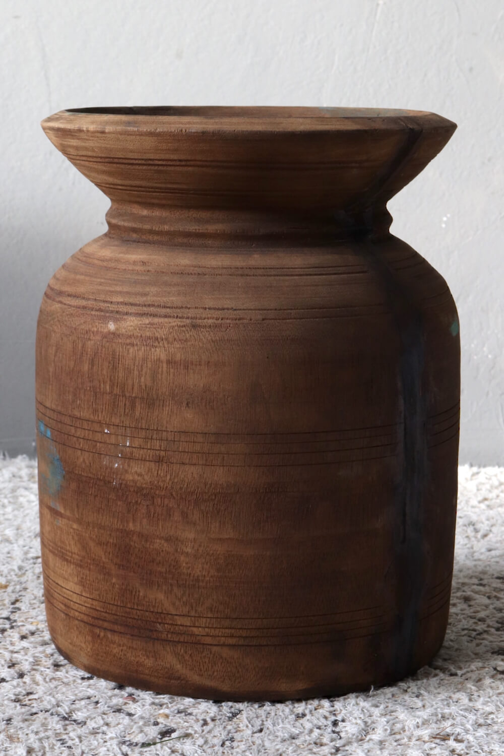 Wooden pot Nepal, 37xø28