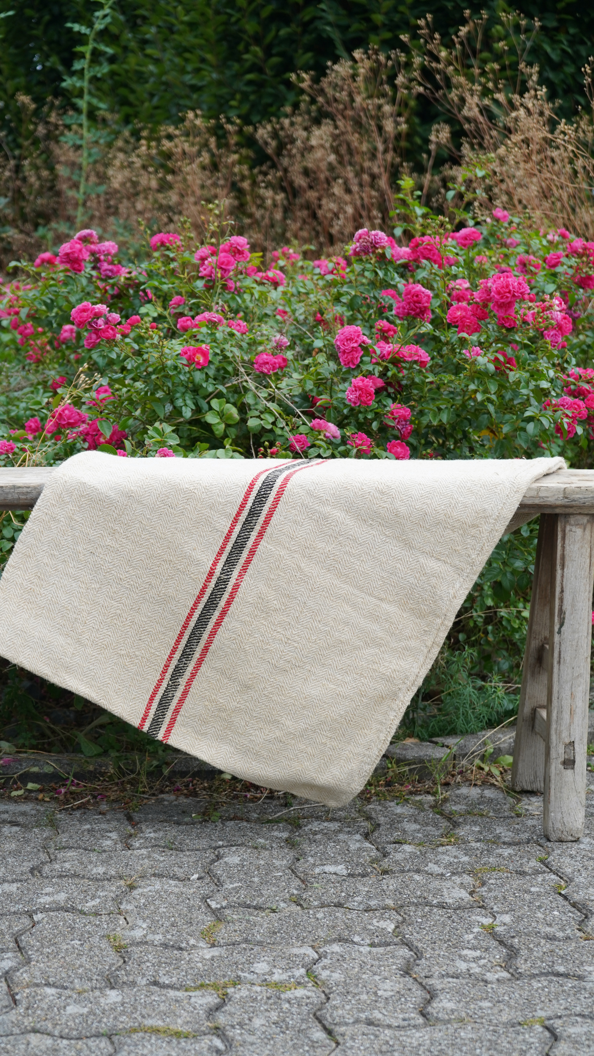 Mehlsack handgewebt - grobgestrickt