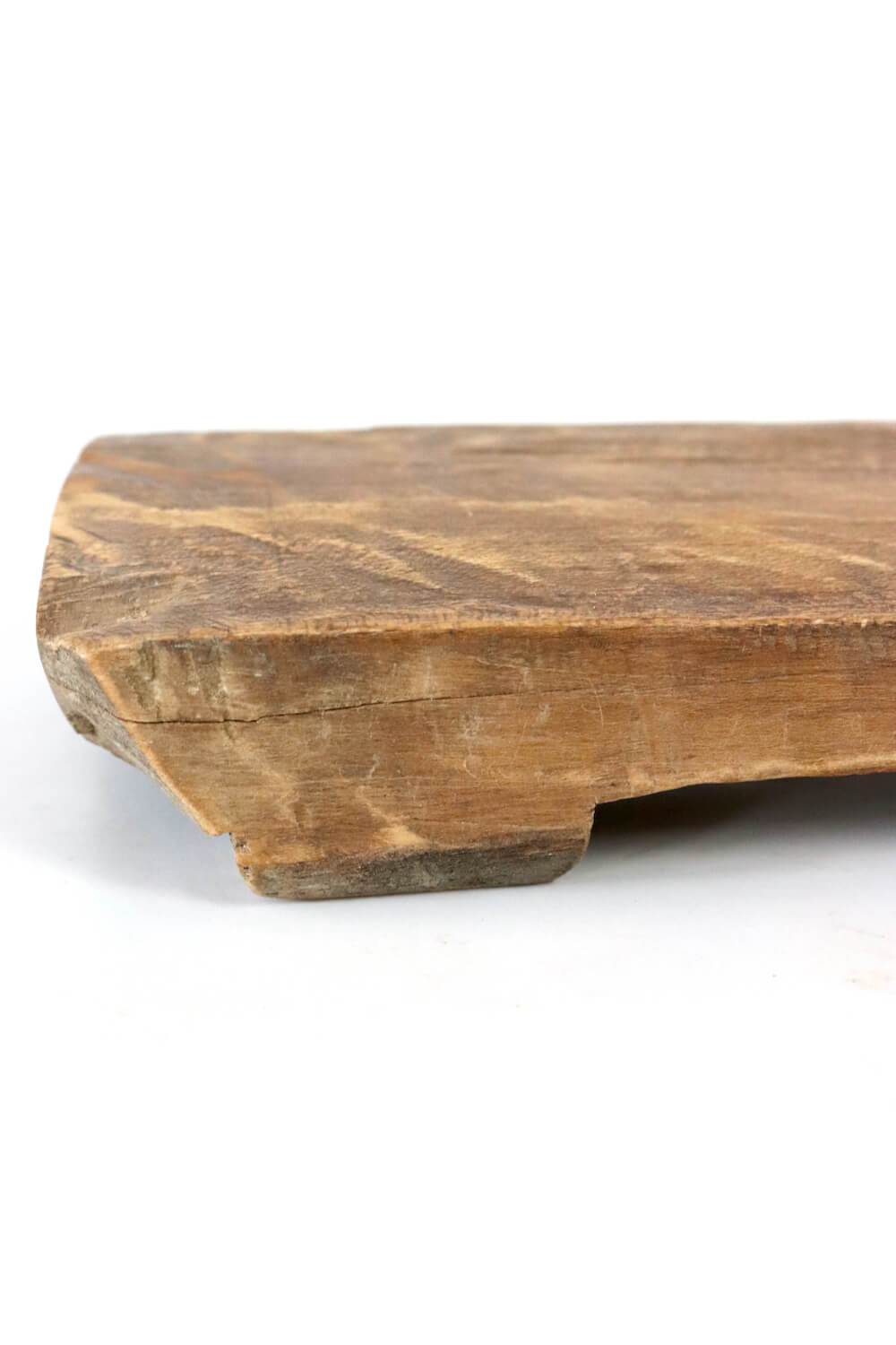 Antikes Holzbrett mit Füßen 46x13