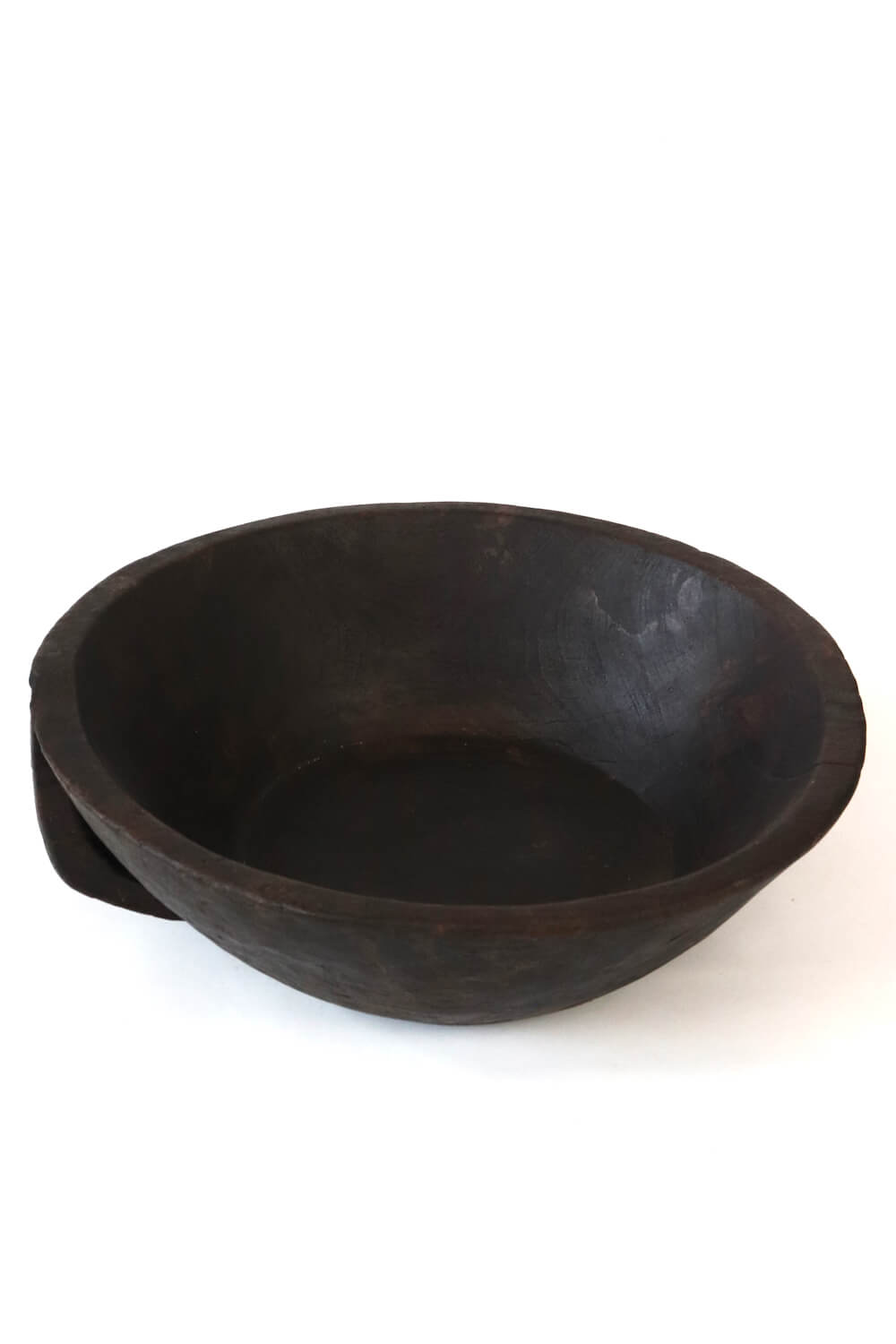 Gurage wooden bowl with handle 