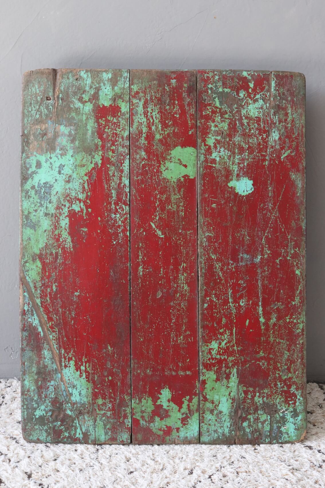 Holztablett antik auf Füßen 56x42