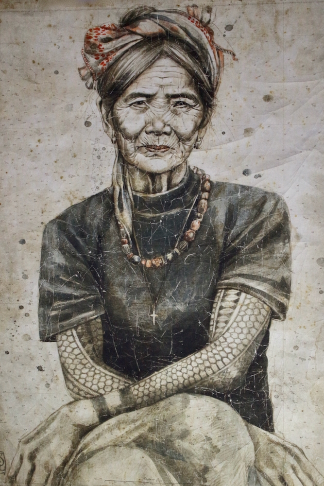 Wandbild 'Kalinga-Frau', 200x150