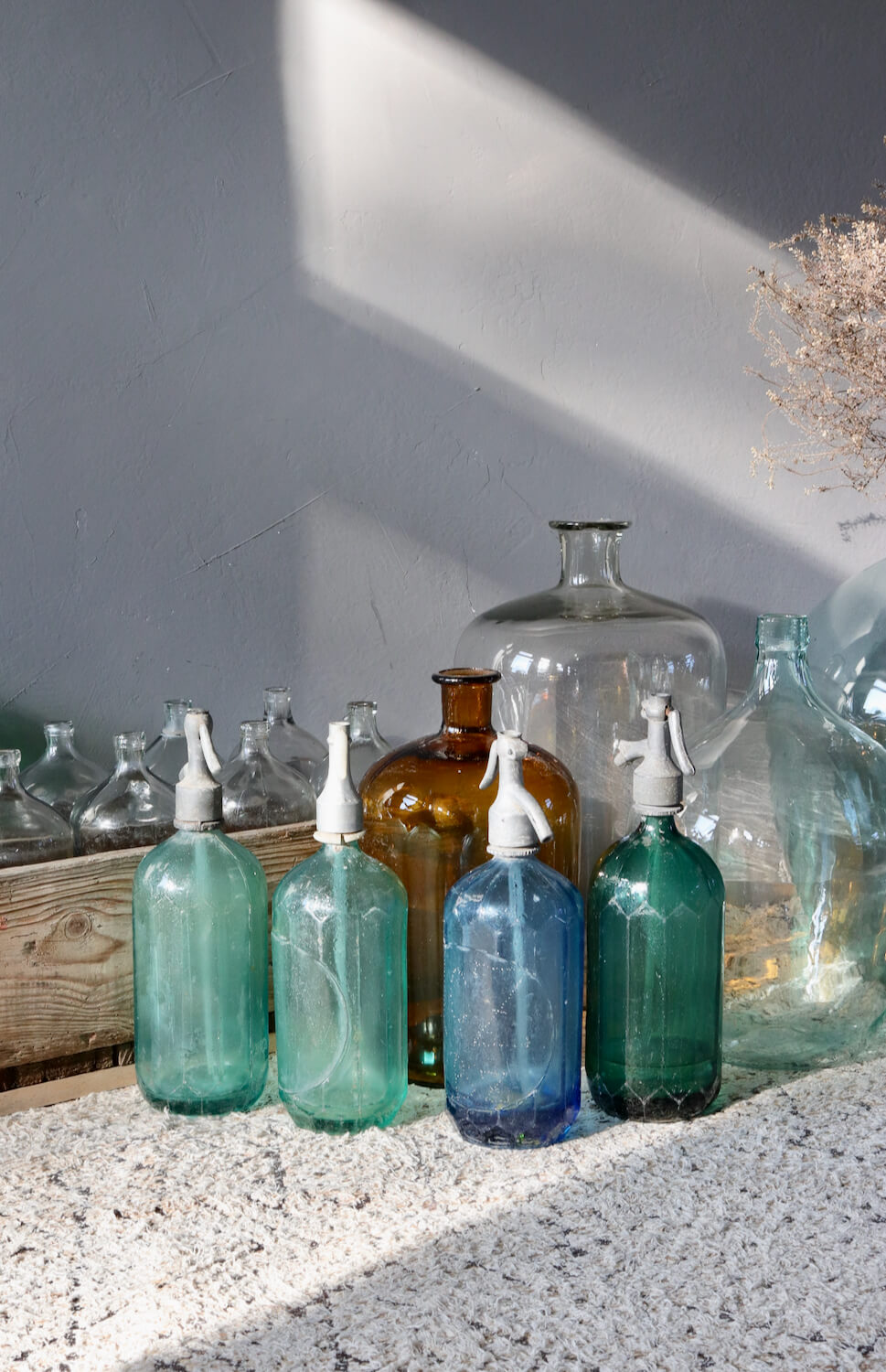 Glasflasche antik