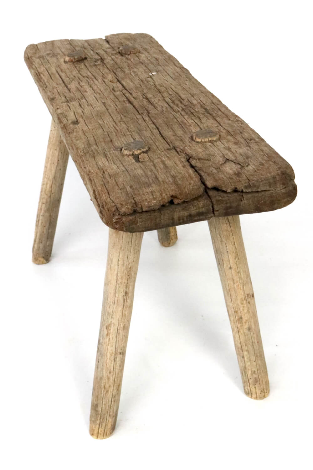 Old rustic farmers stool