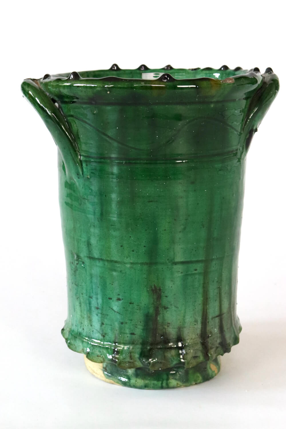 Keramik Vase  grün Marokko, 21xø16 