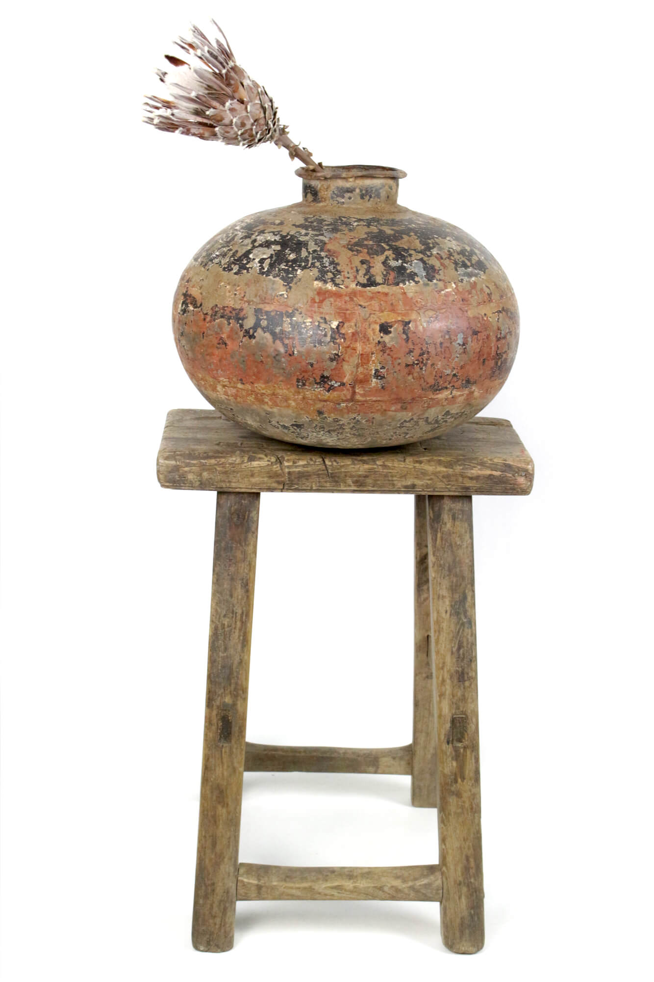 Holzhocker antik rustikal Wabi Sabi Holzhocker antik rustikal Wabi Sabi