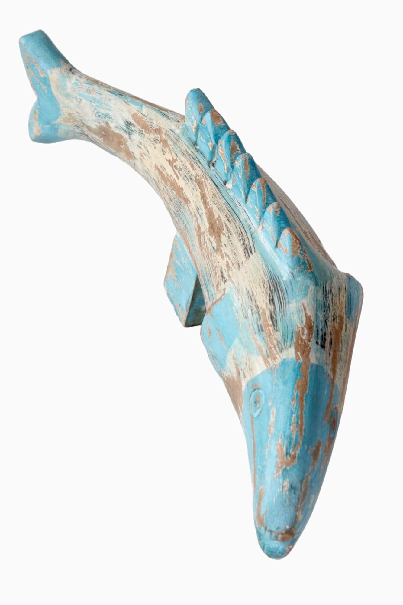 Großer Holzfisch handgeschnitzt 45x15