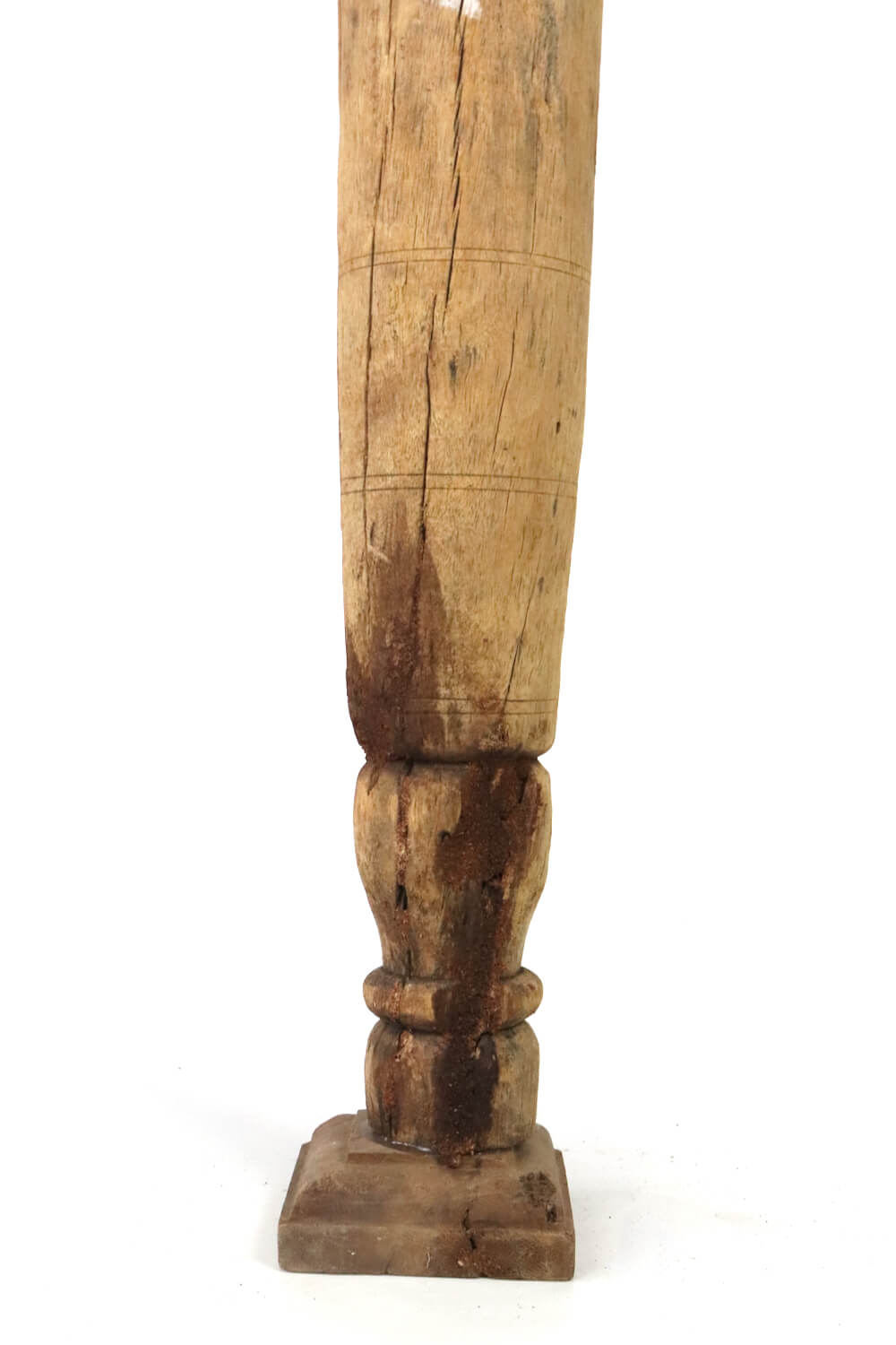 Kerzenständer antik Holz Indien 46 cm