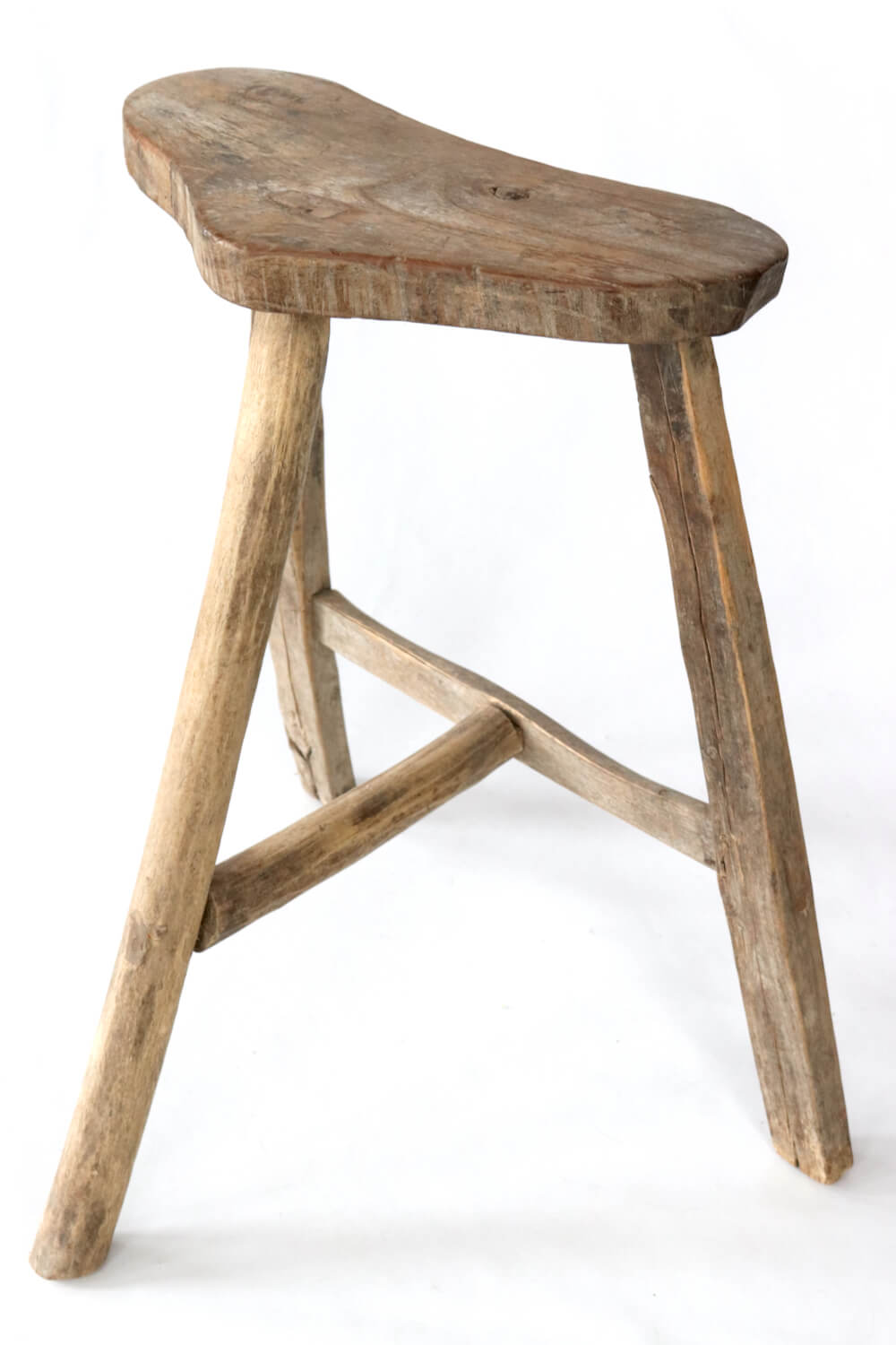 Vintage wooden stool from China