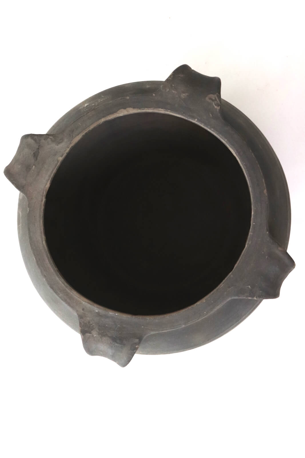 Dunkelgraue Terrakotta Vase antik, 31xø34 Dunkelgraue Terrakotta Vase antik, 31xø34