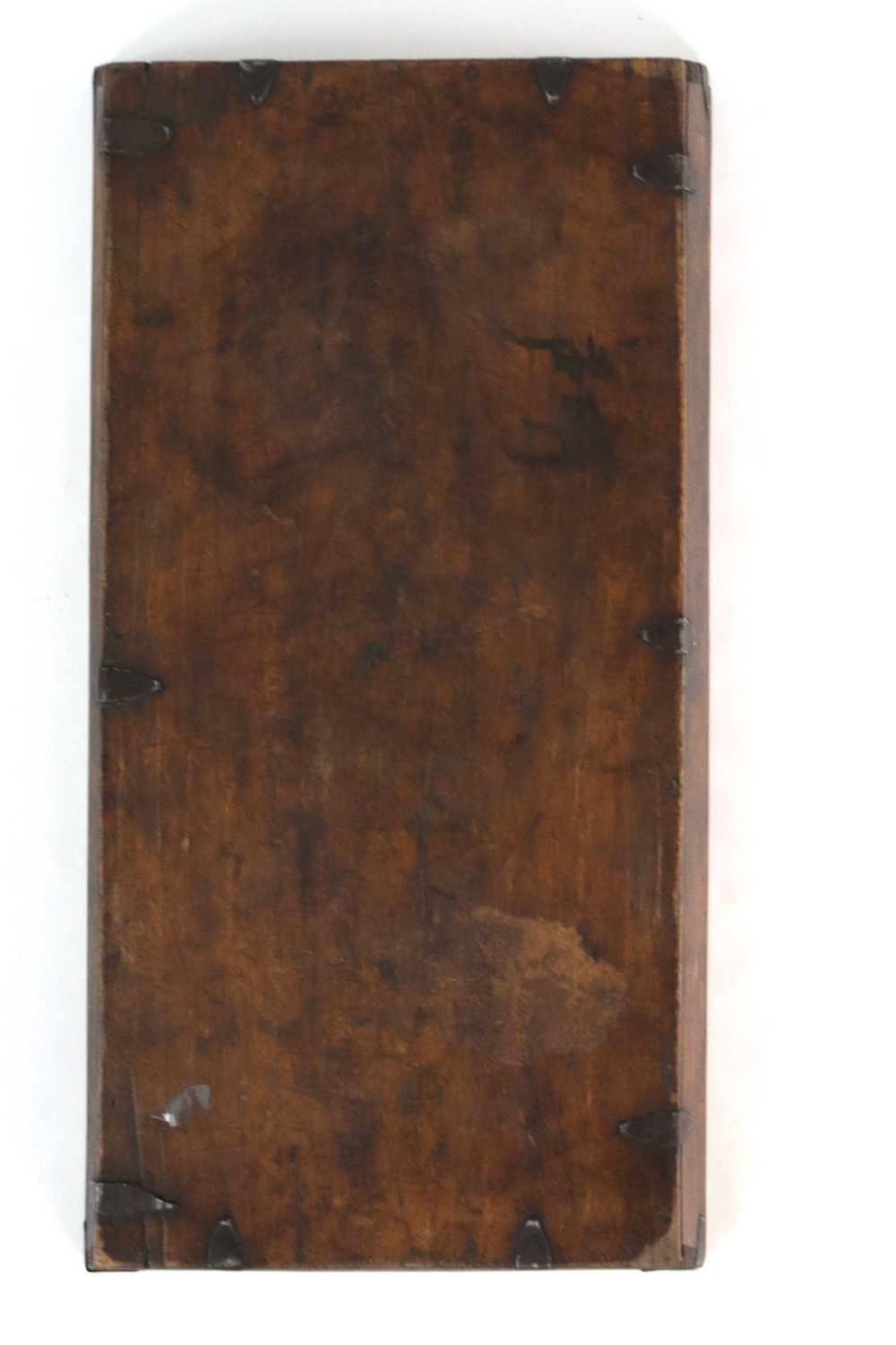 Antikes Tablett aus Holz braun 69x36