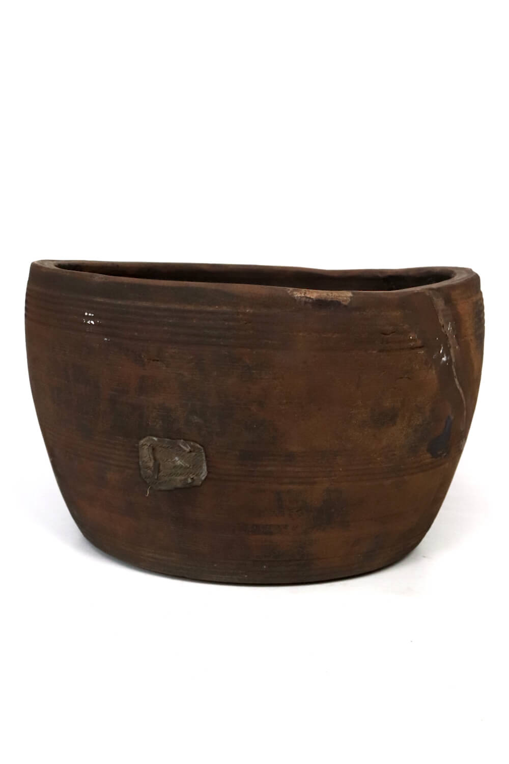 Nepal wooden pot antique