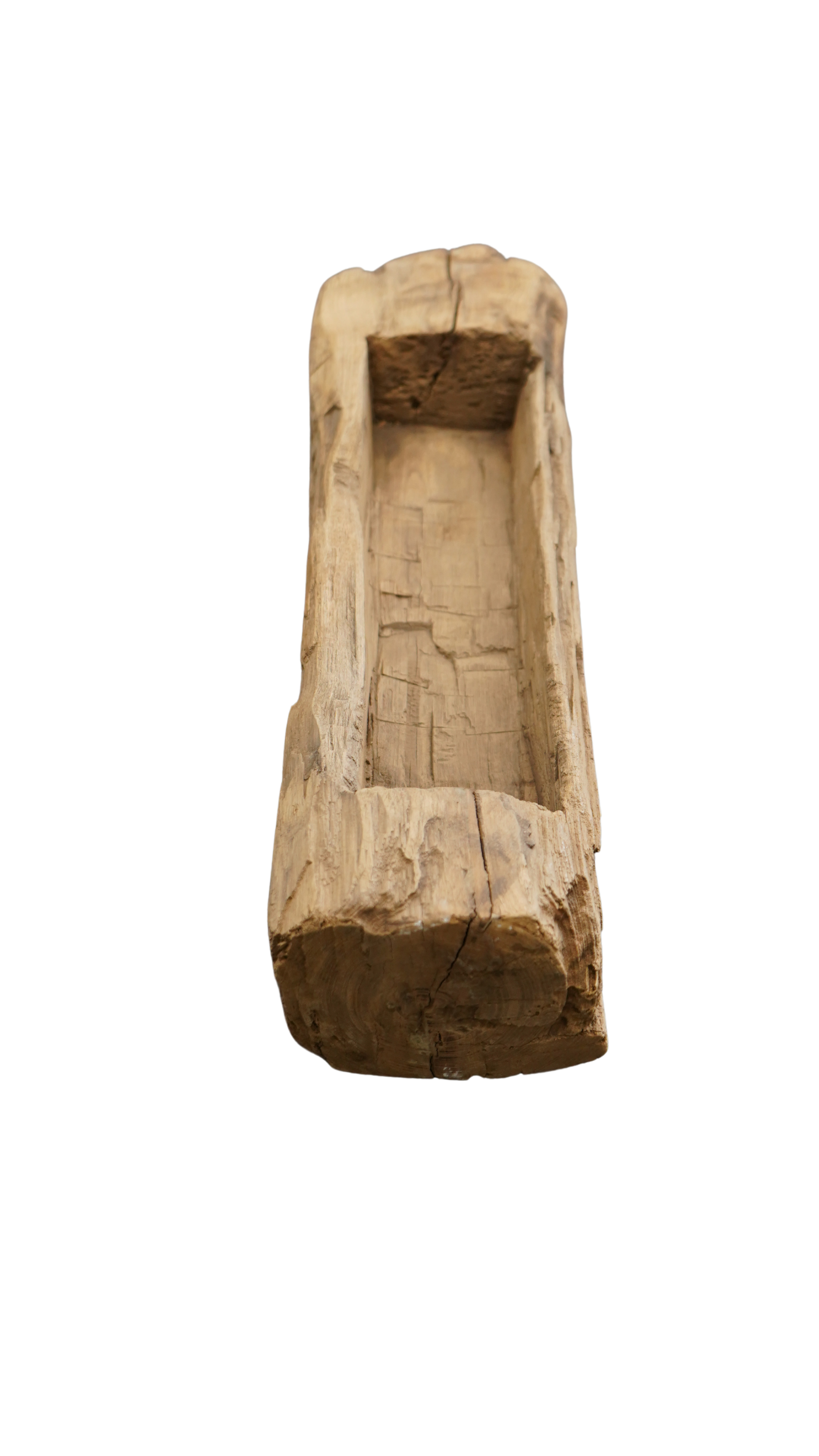 kantige Holzschale Massivholz