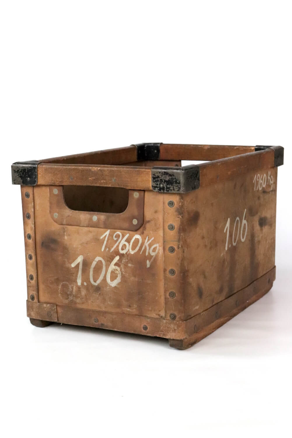 Box aus Hartpappe antik