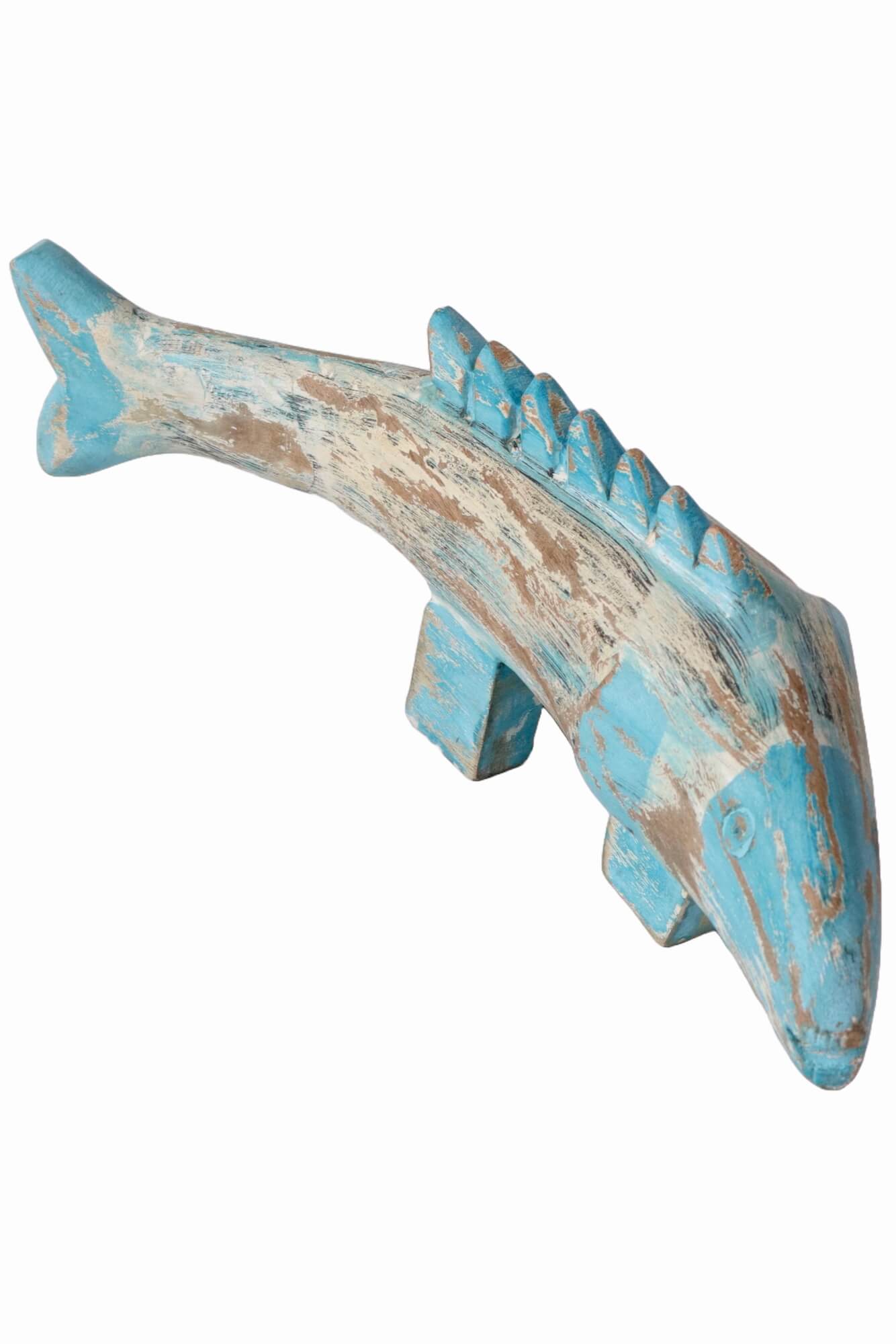 Großer Holzfisch handgeschnitzt 45x15