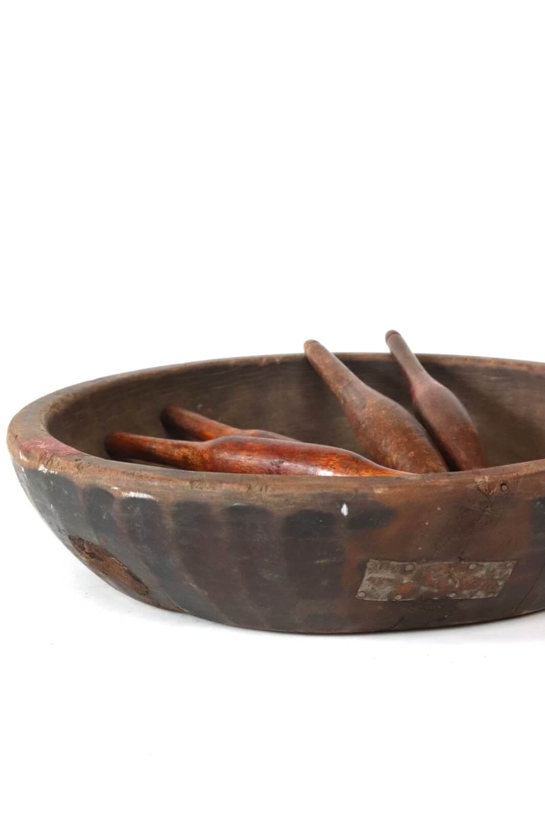 Hand-carved wooden bowl, ø 38 Hand-carved wooden bowl, ø 38