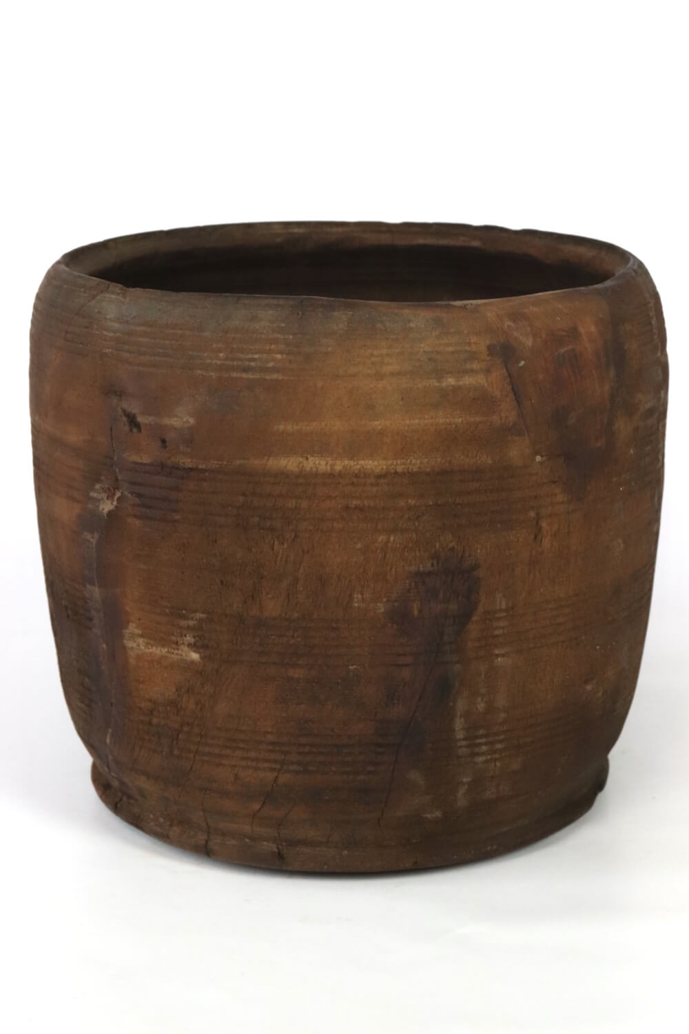 Nepal wooden pot antique