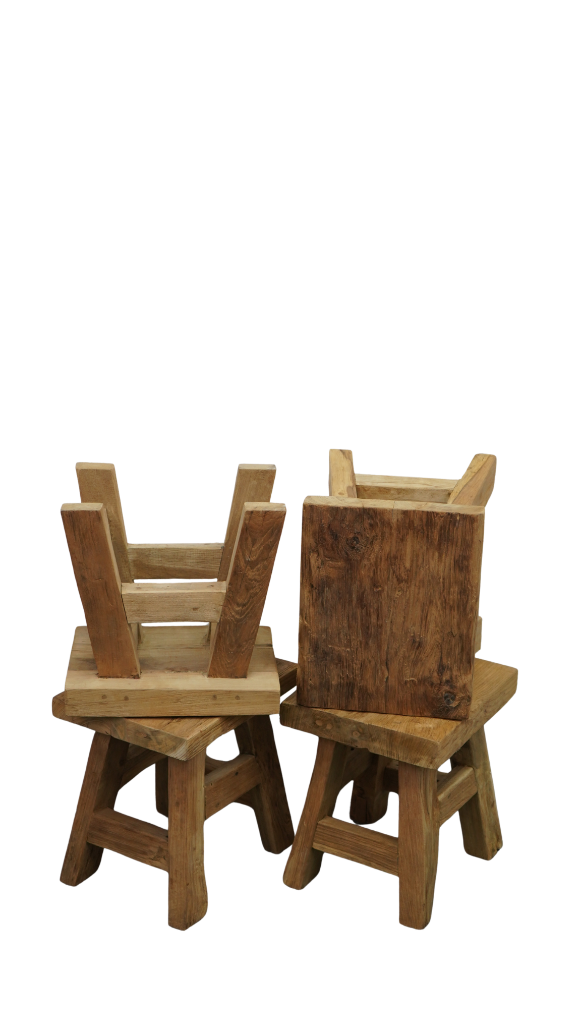 Teakholz-Hocker