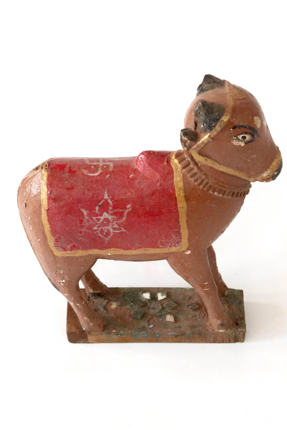 Kuh aus Holz Nandi antik