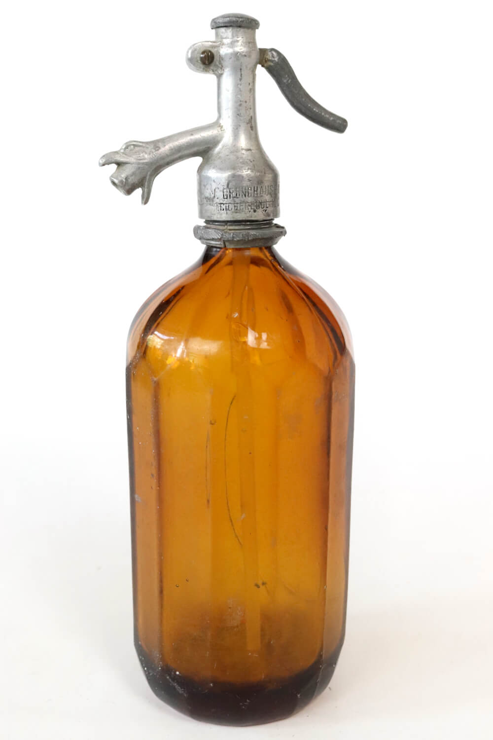 Siphonflasche antik braun sodaflasche braun