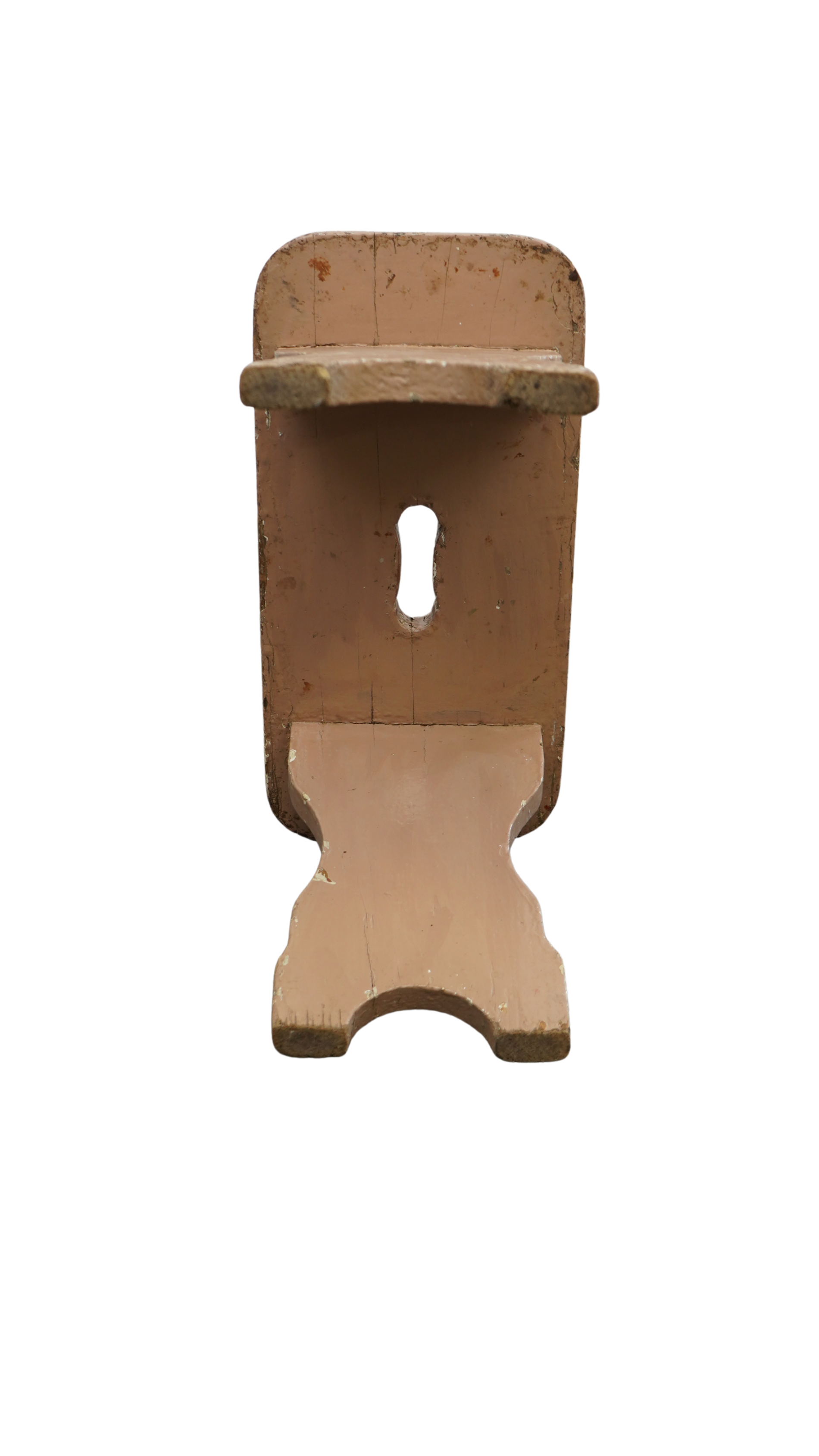 antiker Bauernschemel rosebraun