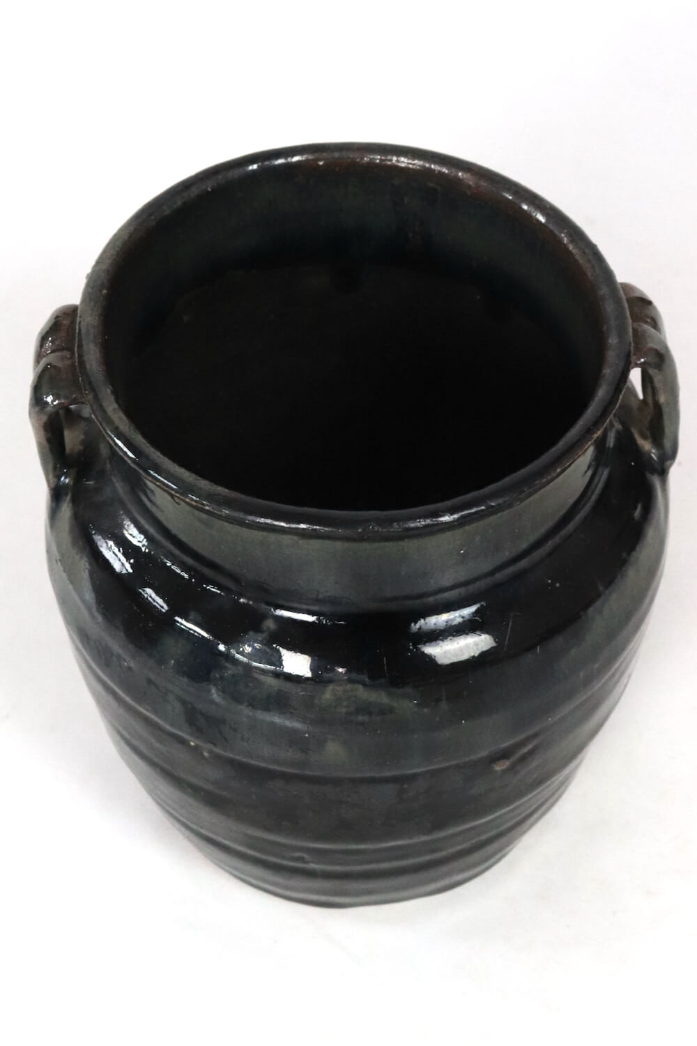 Schwarzer Keramik Topf antik China,19xø18