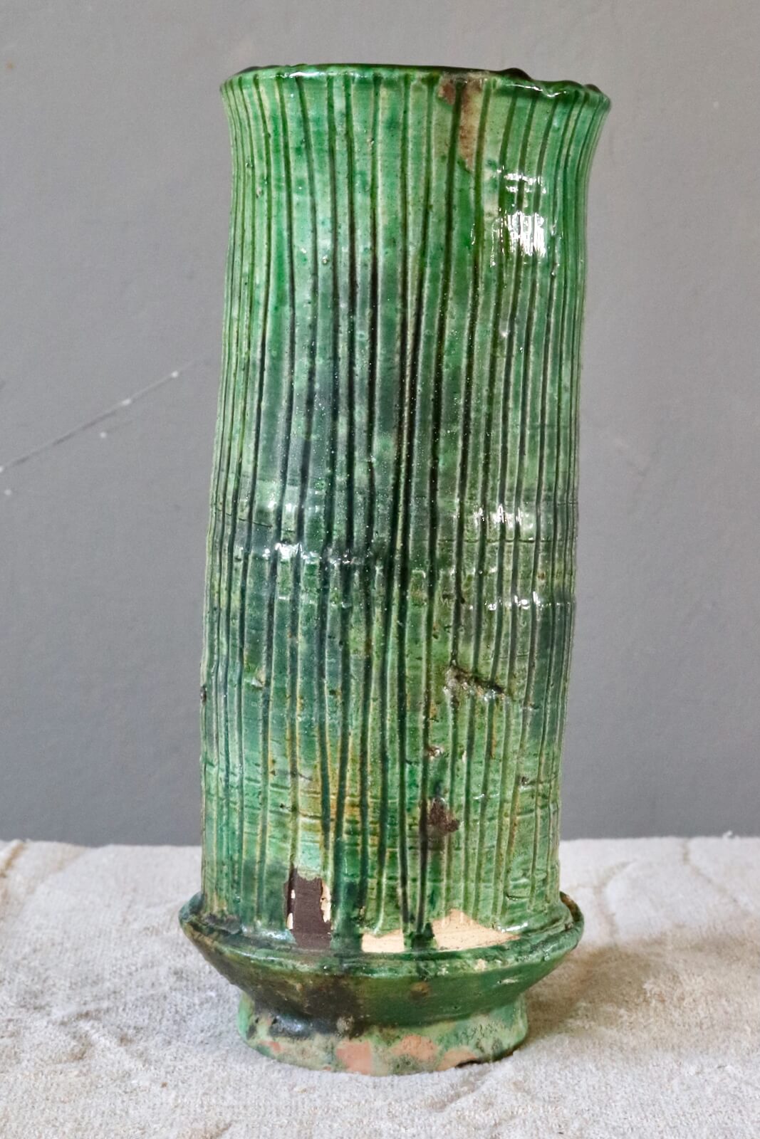 Green ceramic vase Morocco Green ceramic vase Morocco