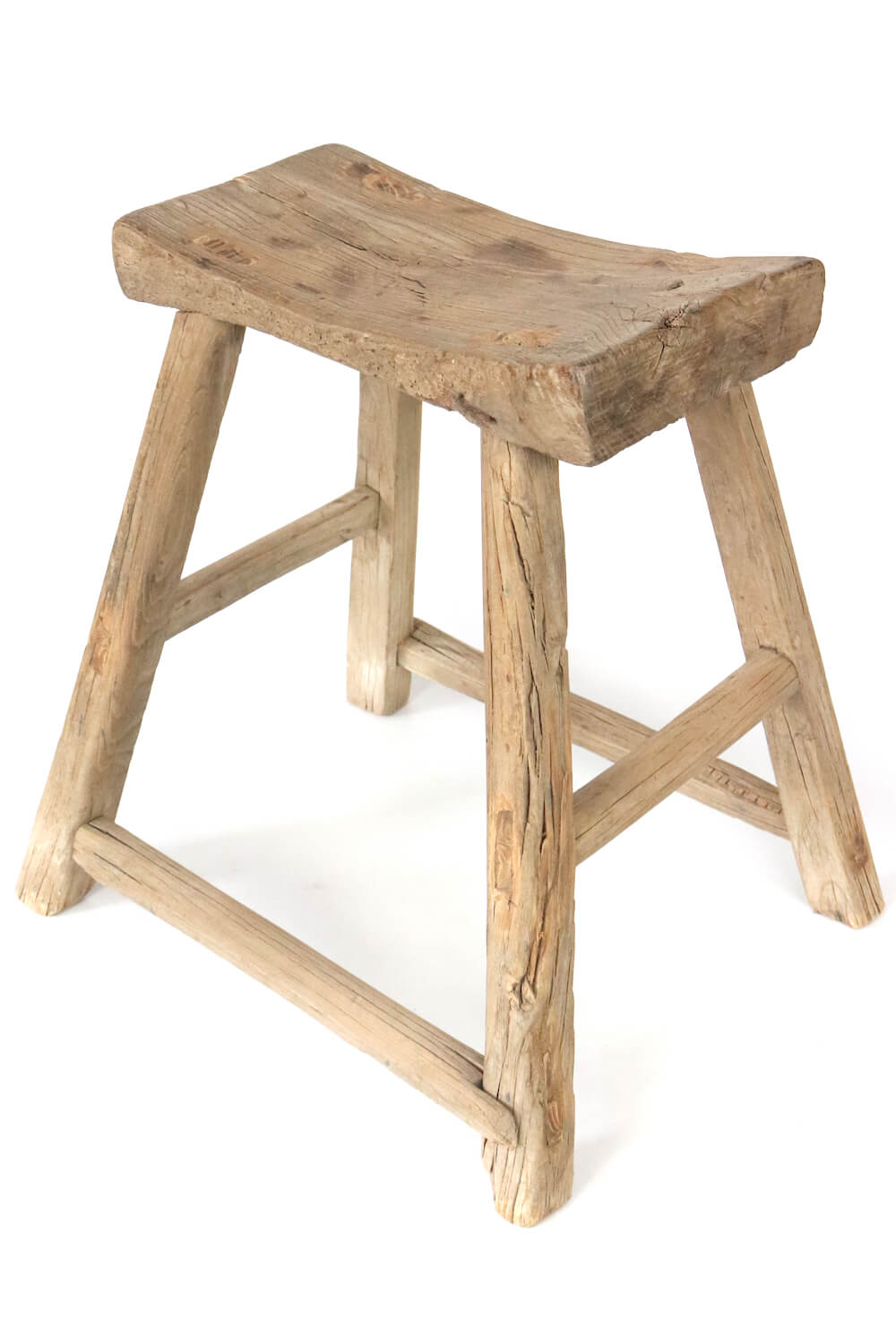 Rustic wooden stool antique China