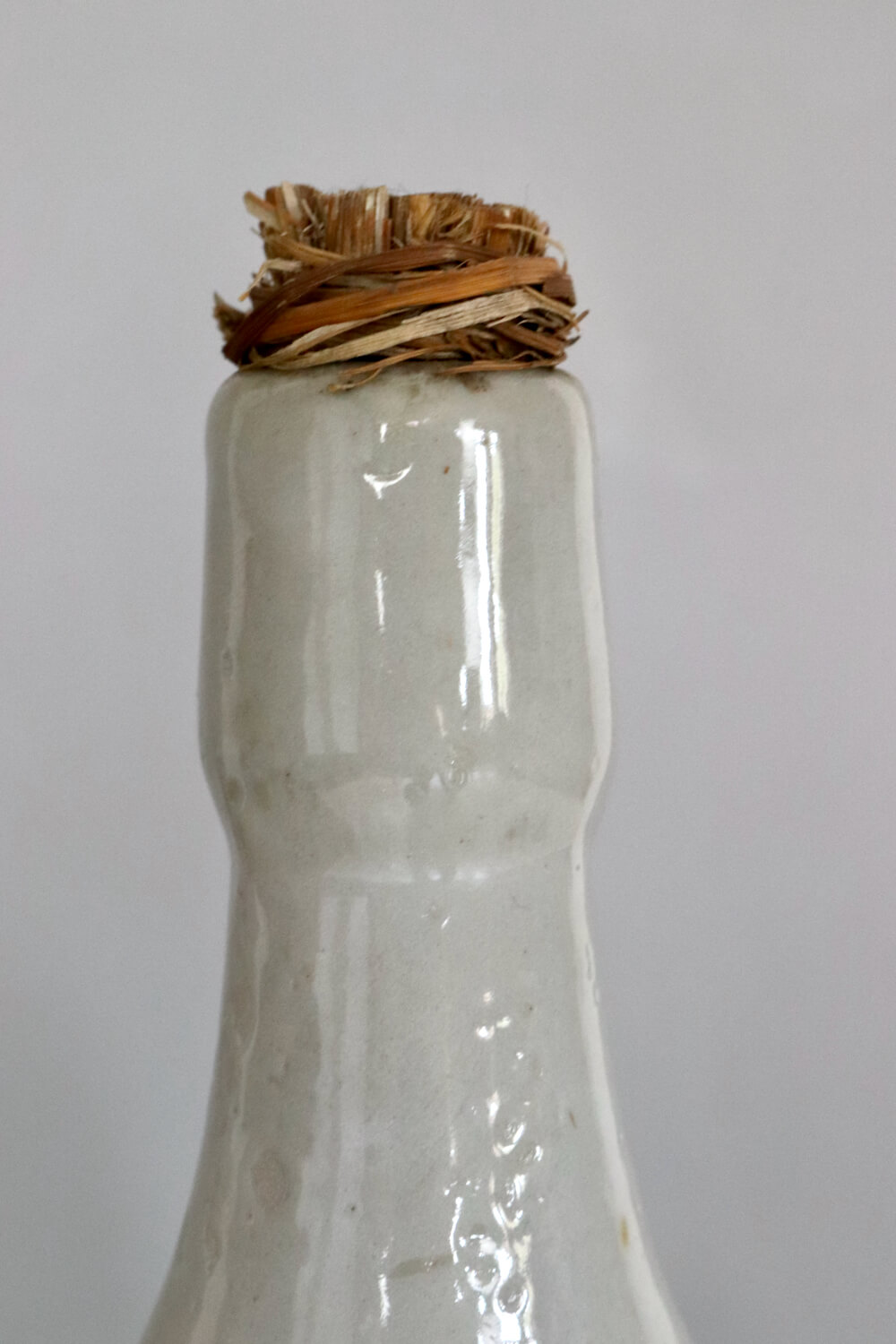 Keramik Sake Flasche antik 30xø9