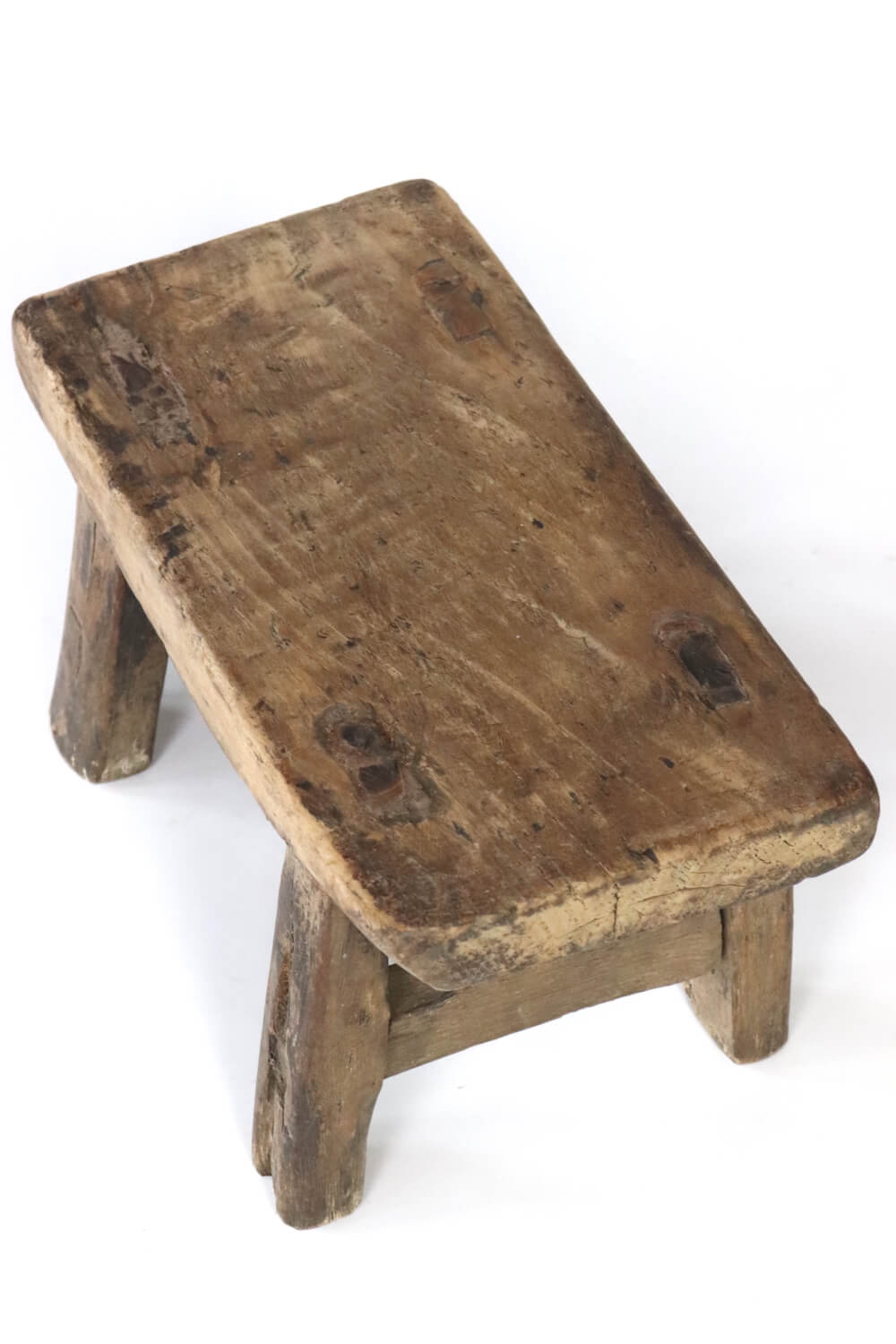 Wooden stool antique rustic