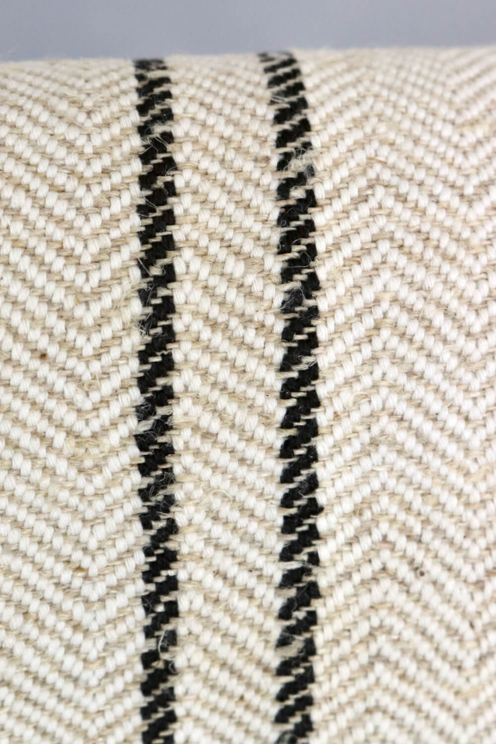 Kornsack mit schwarzen Streifen antik 