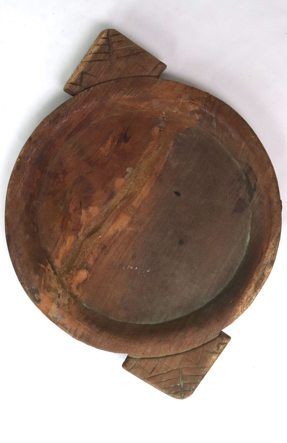 Holzschale Indien antik, Ø 38x51
