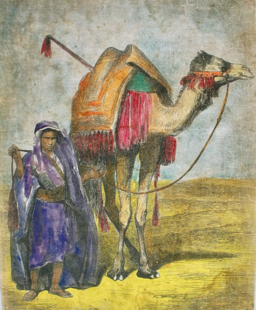 Wandbild 'Tuareg  mit Kamel', 120x90