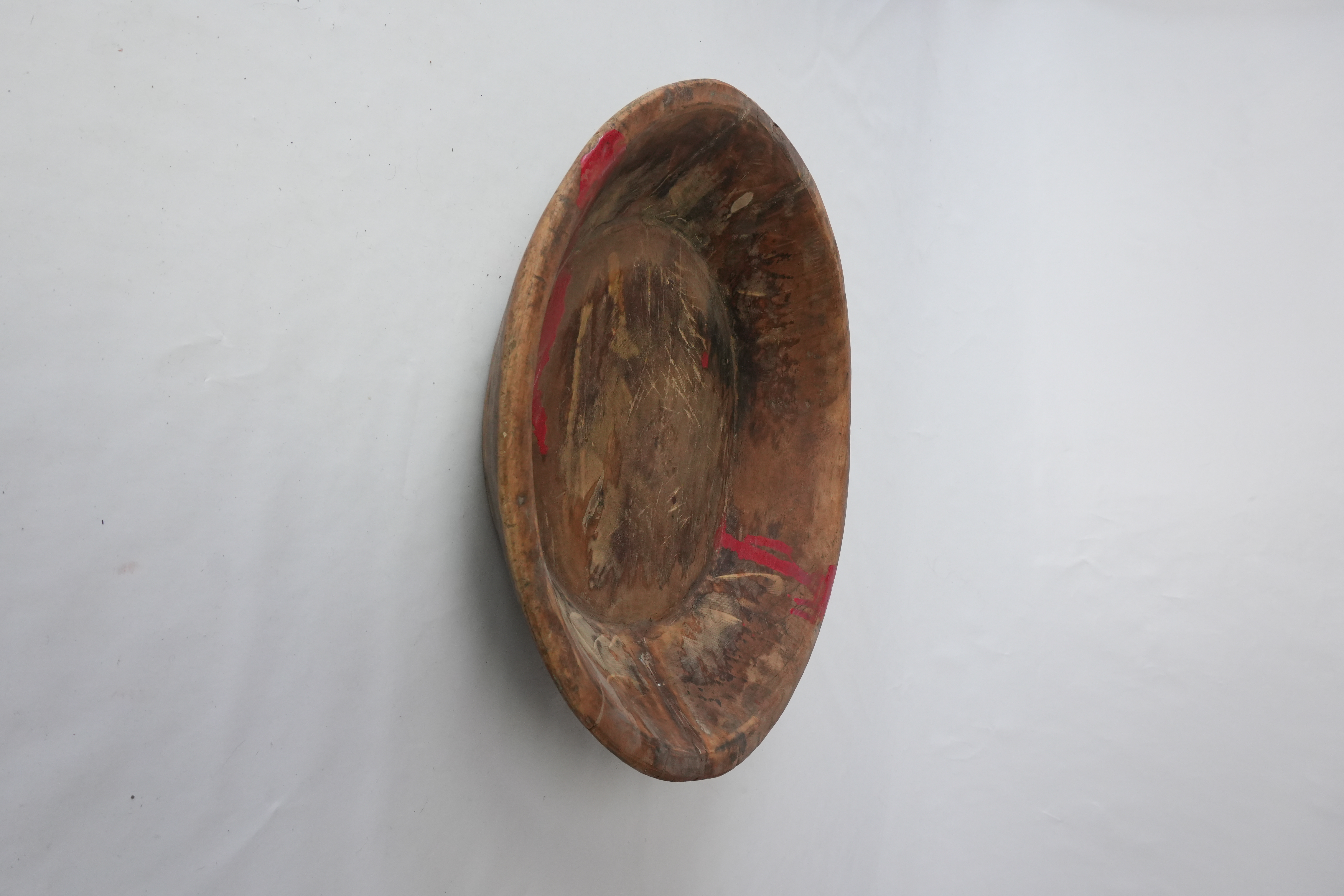 rustikale Holzschale antik Indien Ø42 cm