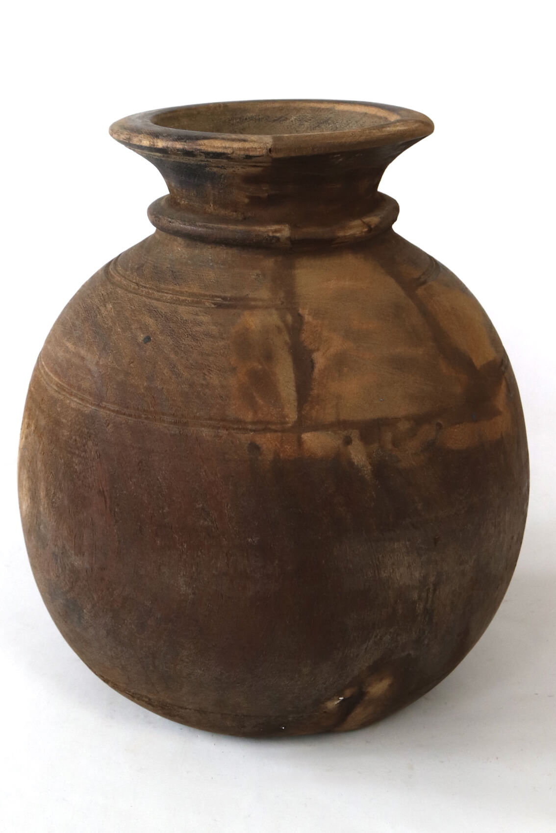 Holzvase antik, 30xø26