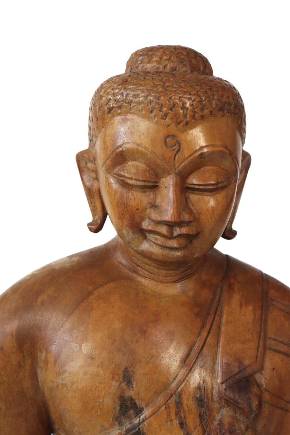 Vintage Buddha Statue Holz