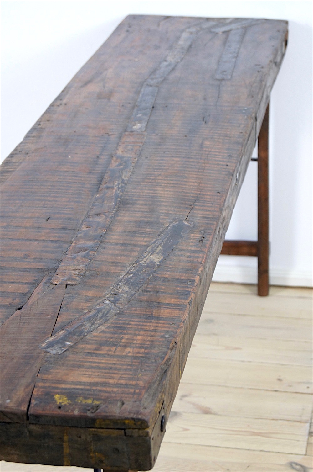 holztisch braun Konsolentisch rustikal braun