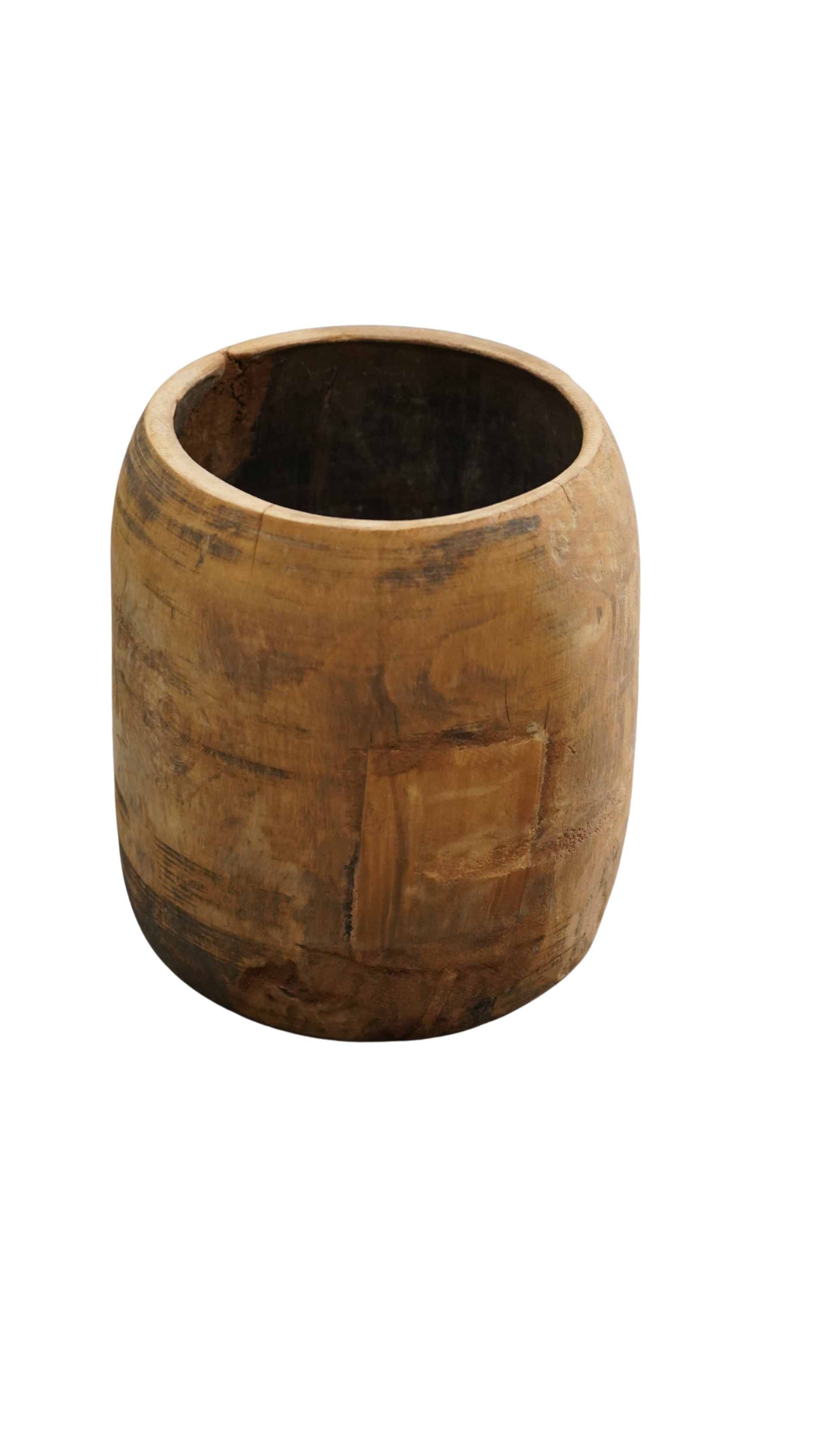Holzvase mit toller Patina